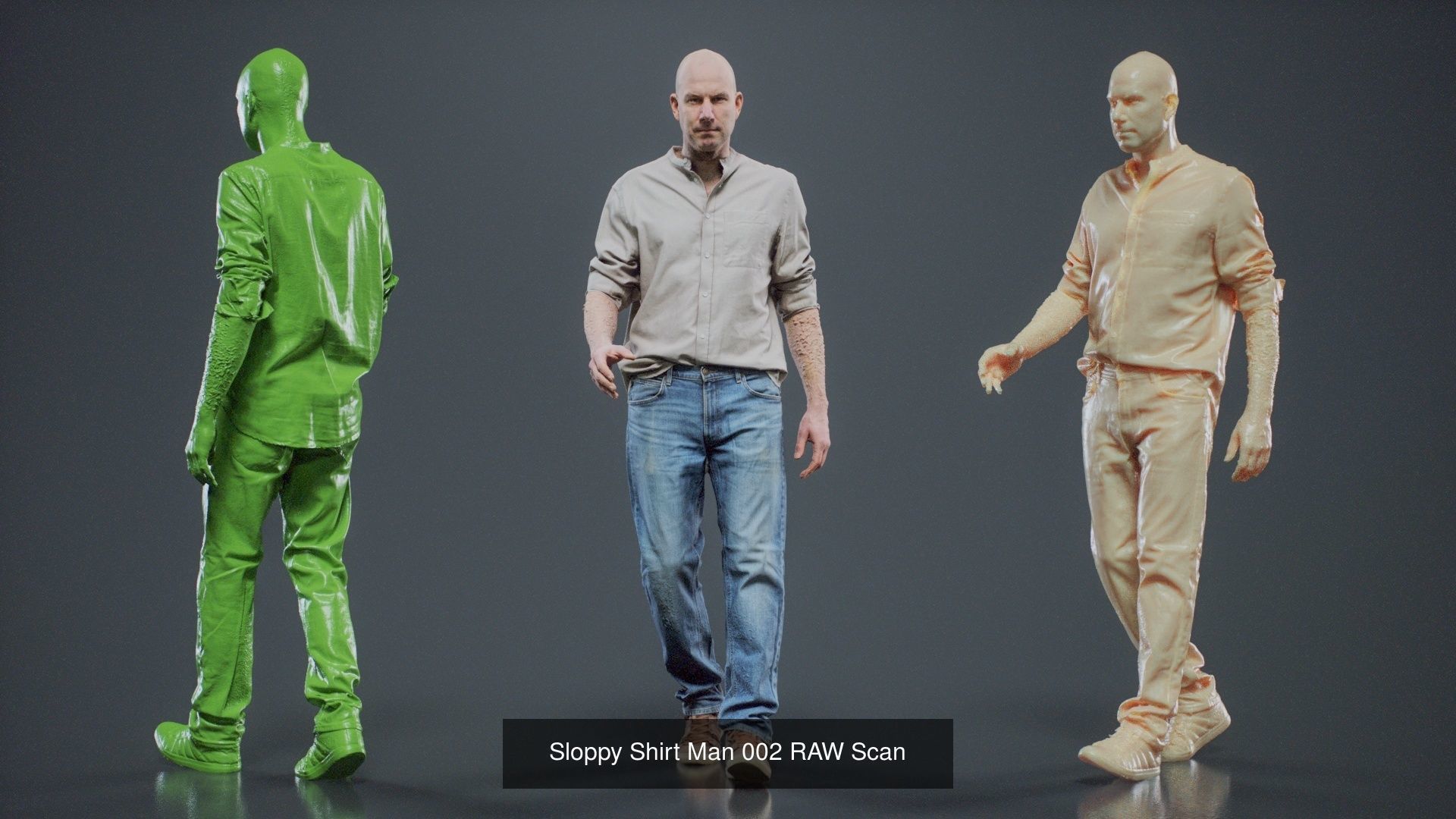 69 Male Characters RAW Scan 3D Model Collection_58