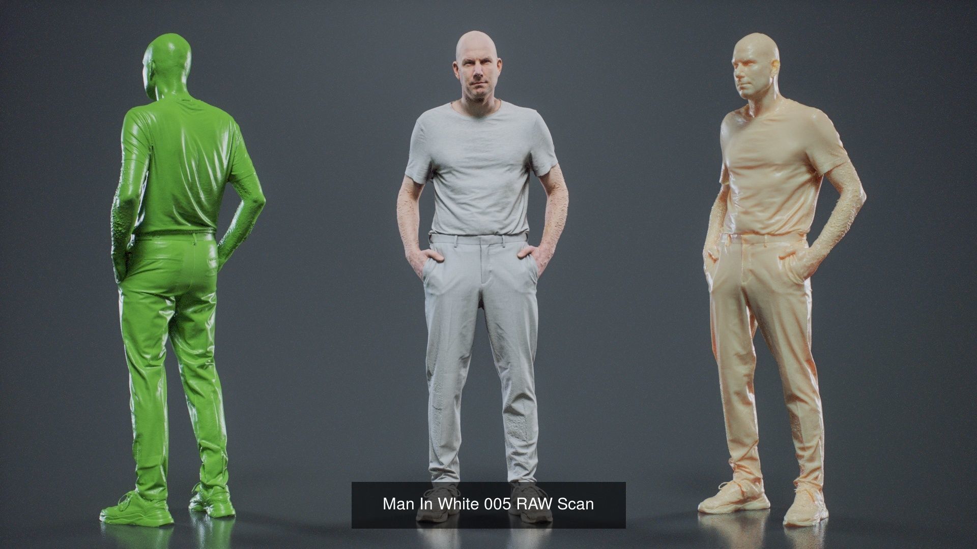 69 Male Characters RAW Scan 3D Model Collection_6