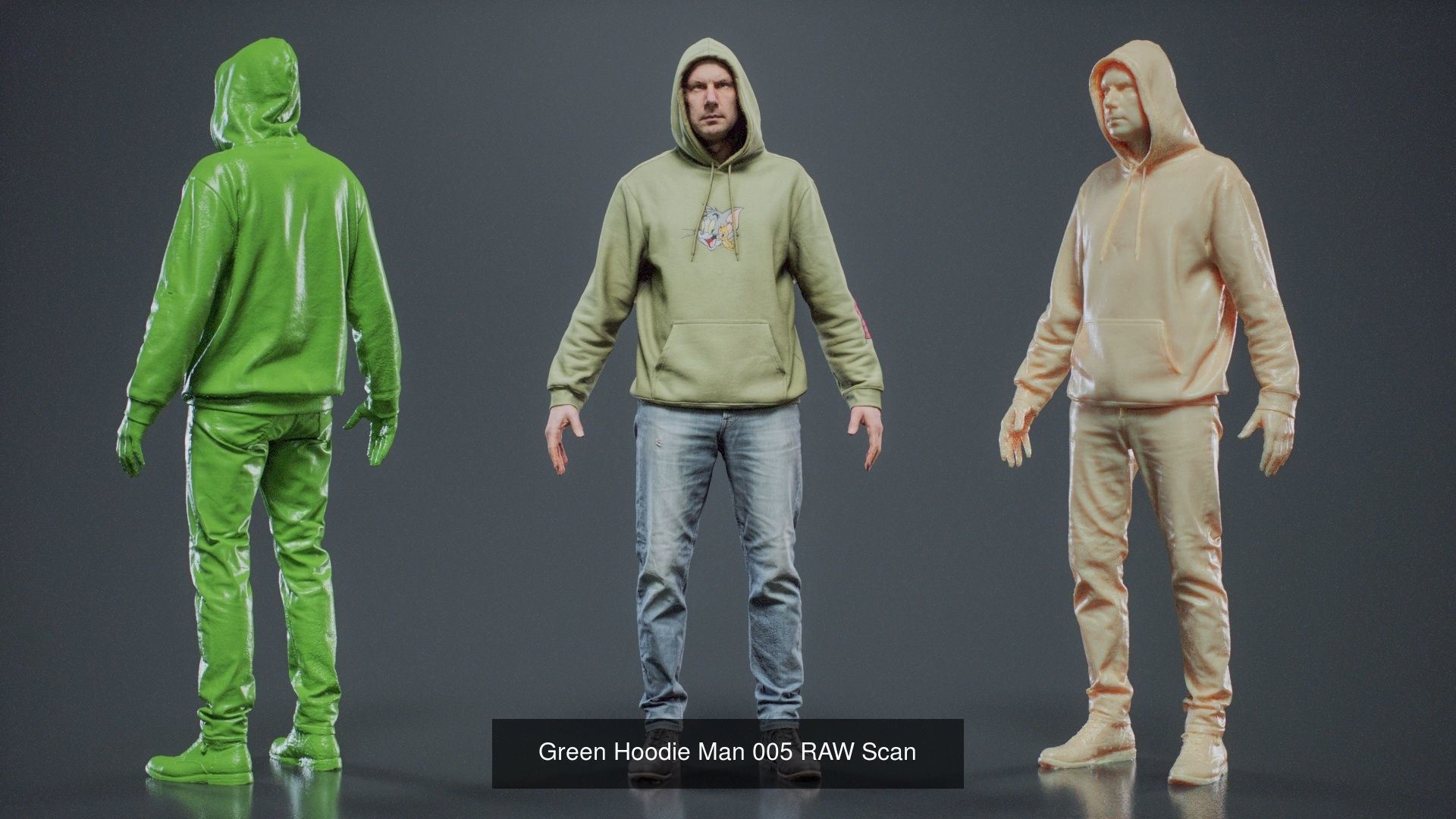 69 Male Characters RAW Scan 3D Model Collection_72