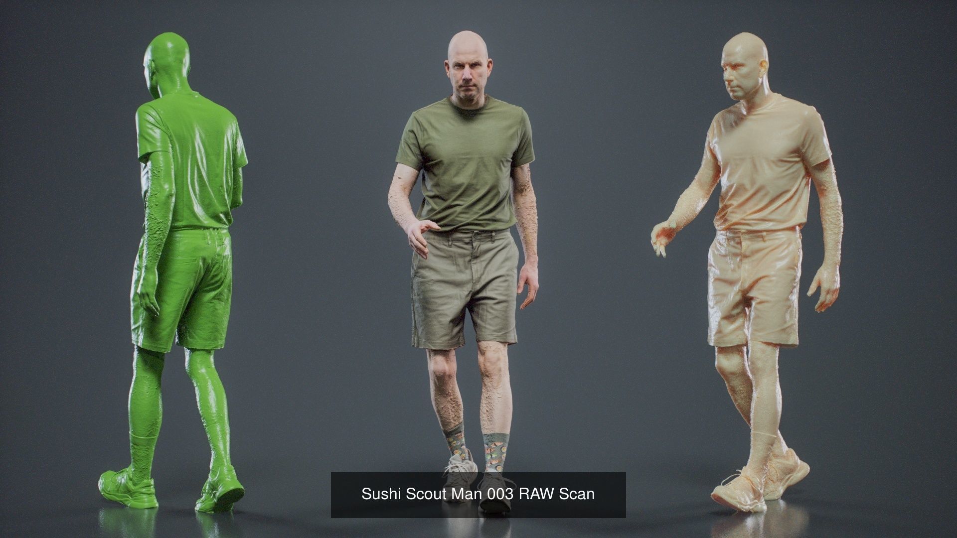 69 Male Characters RAW Scan 3D Model Collection_35