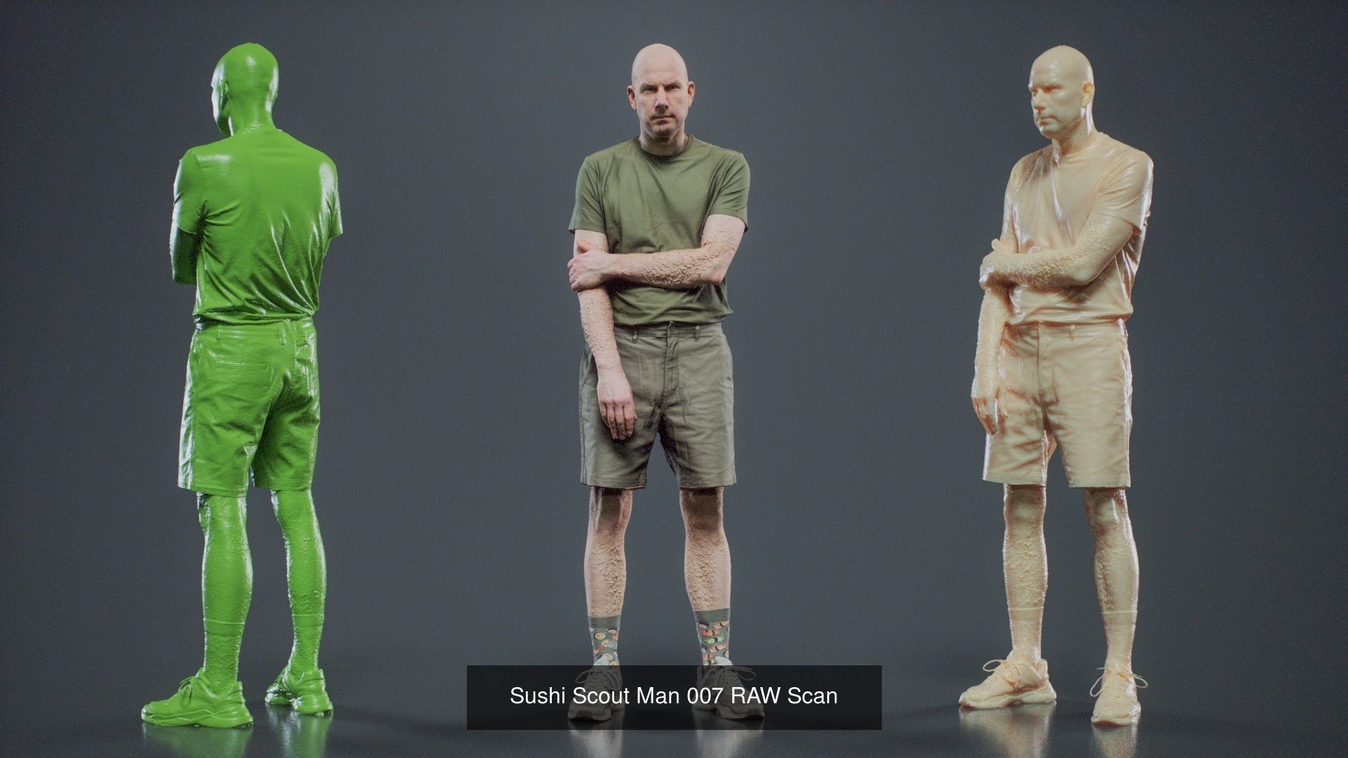 69 Male Characters RAW Scan 3D Model Collection_10