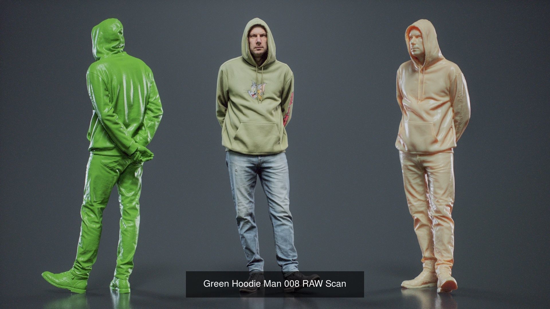 69 Male Characters RAW Scan 3D Model Collection_70