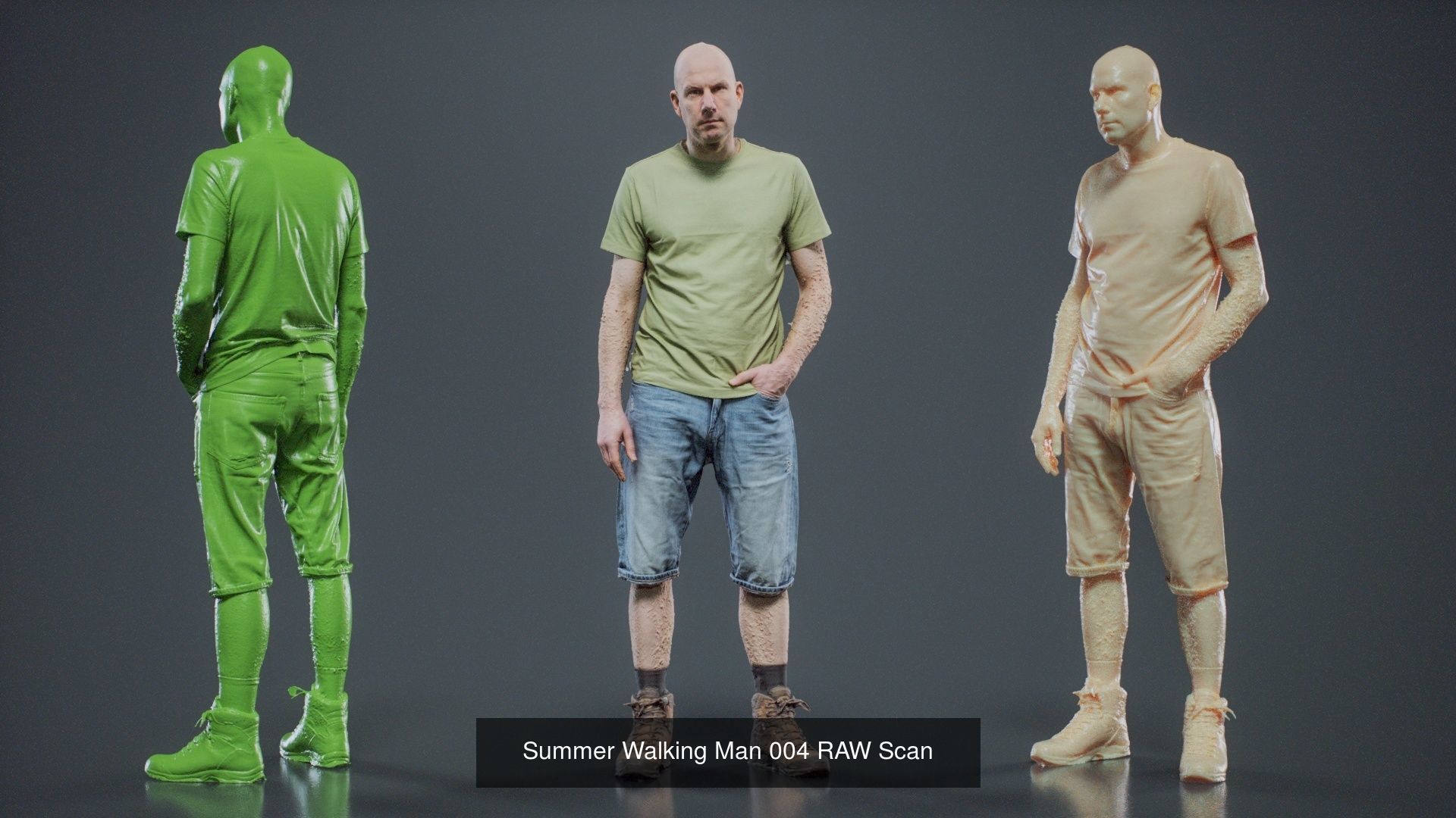 69 Male Characters RAW Scan 3D Model Collection_46