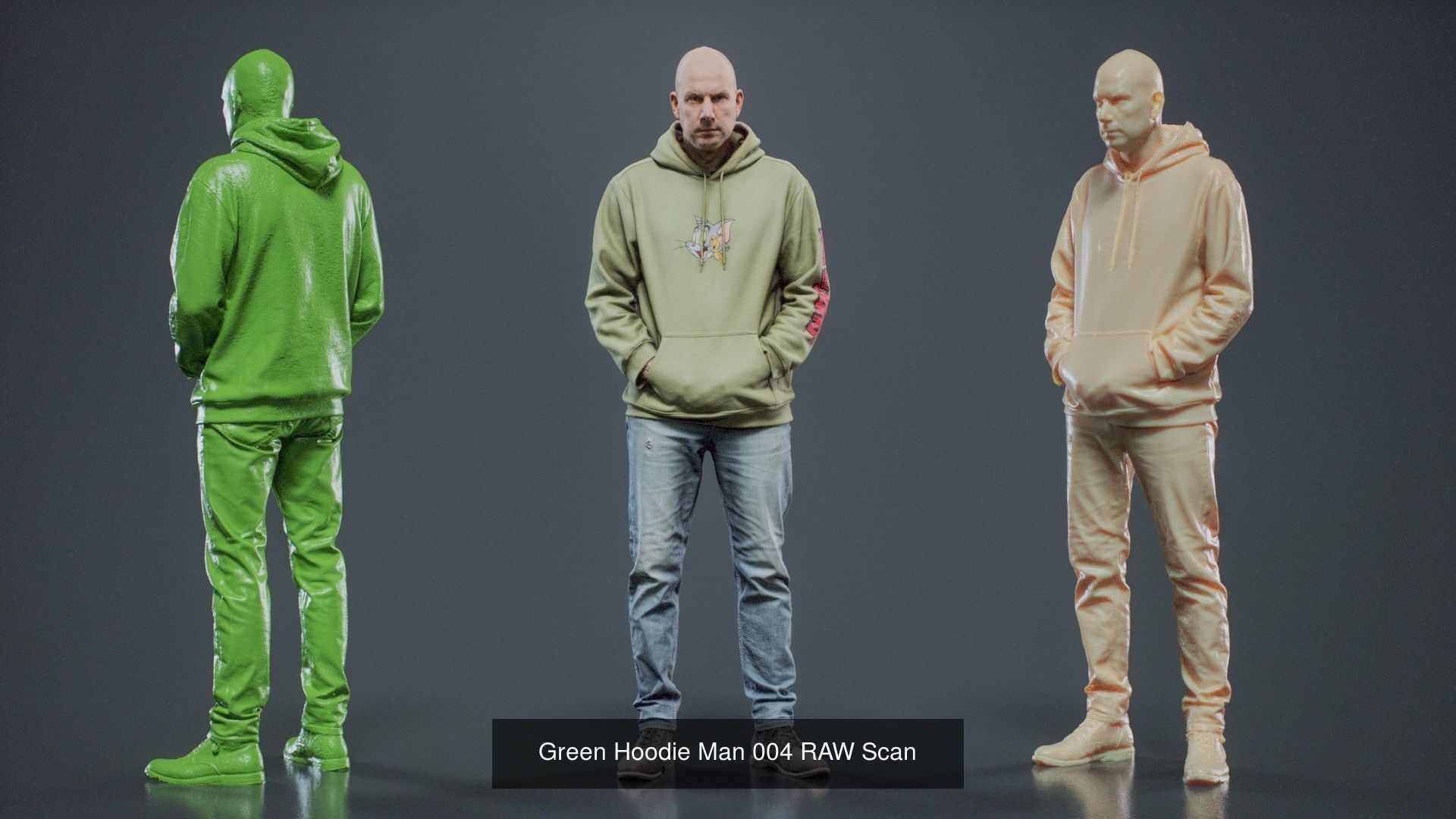 69 Male Characters RAW Scan 3D Model Collection_5