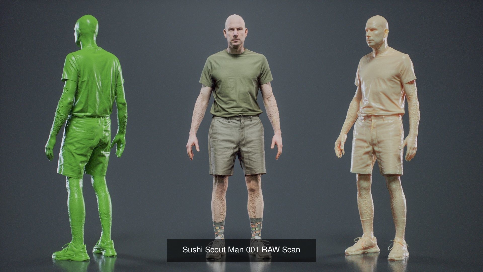 69 Male Characters RAW Scan 3D Model Collection_37