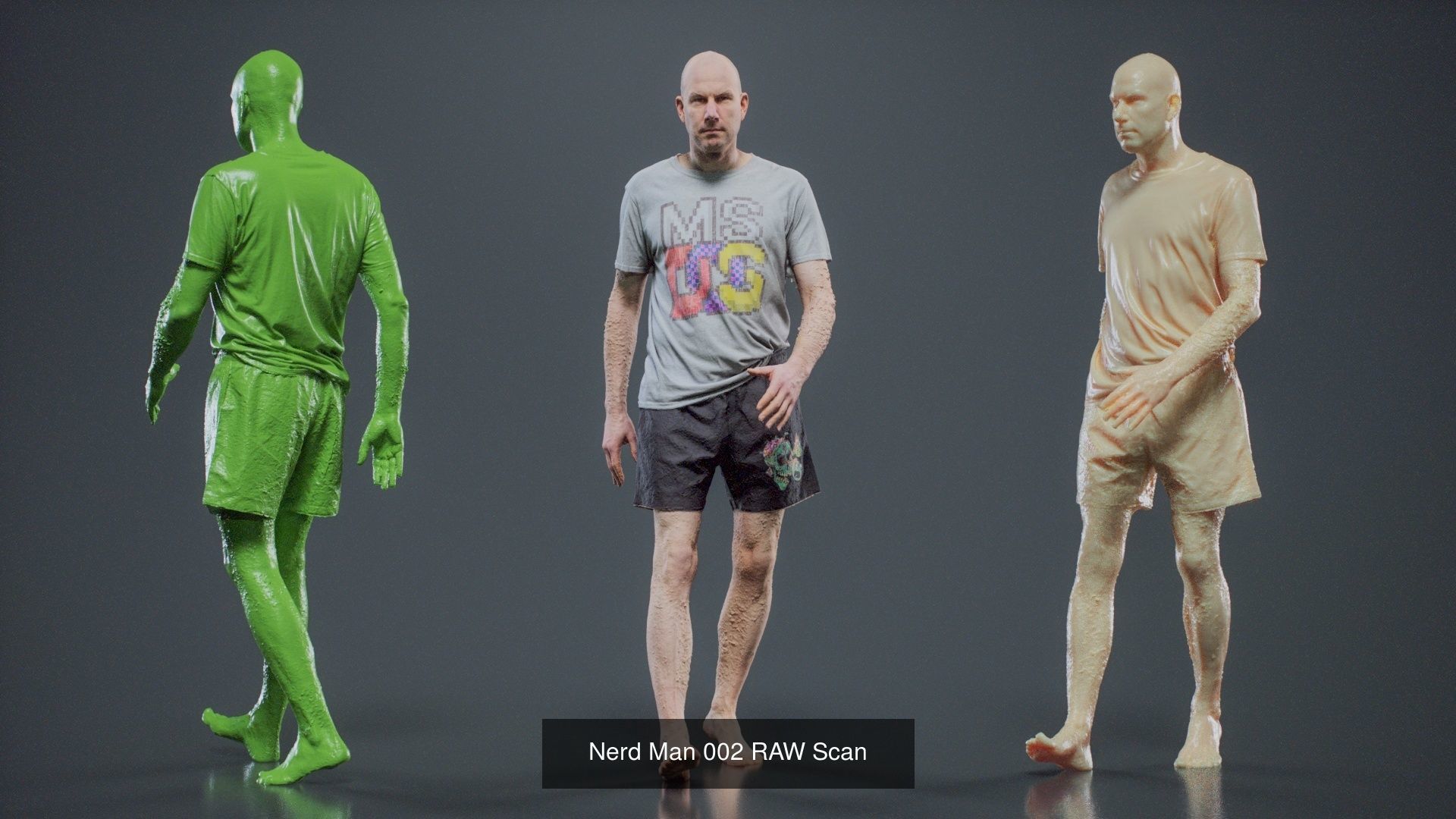 69 Male Characters RAW Scan 3D Model Collection_48