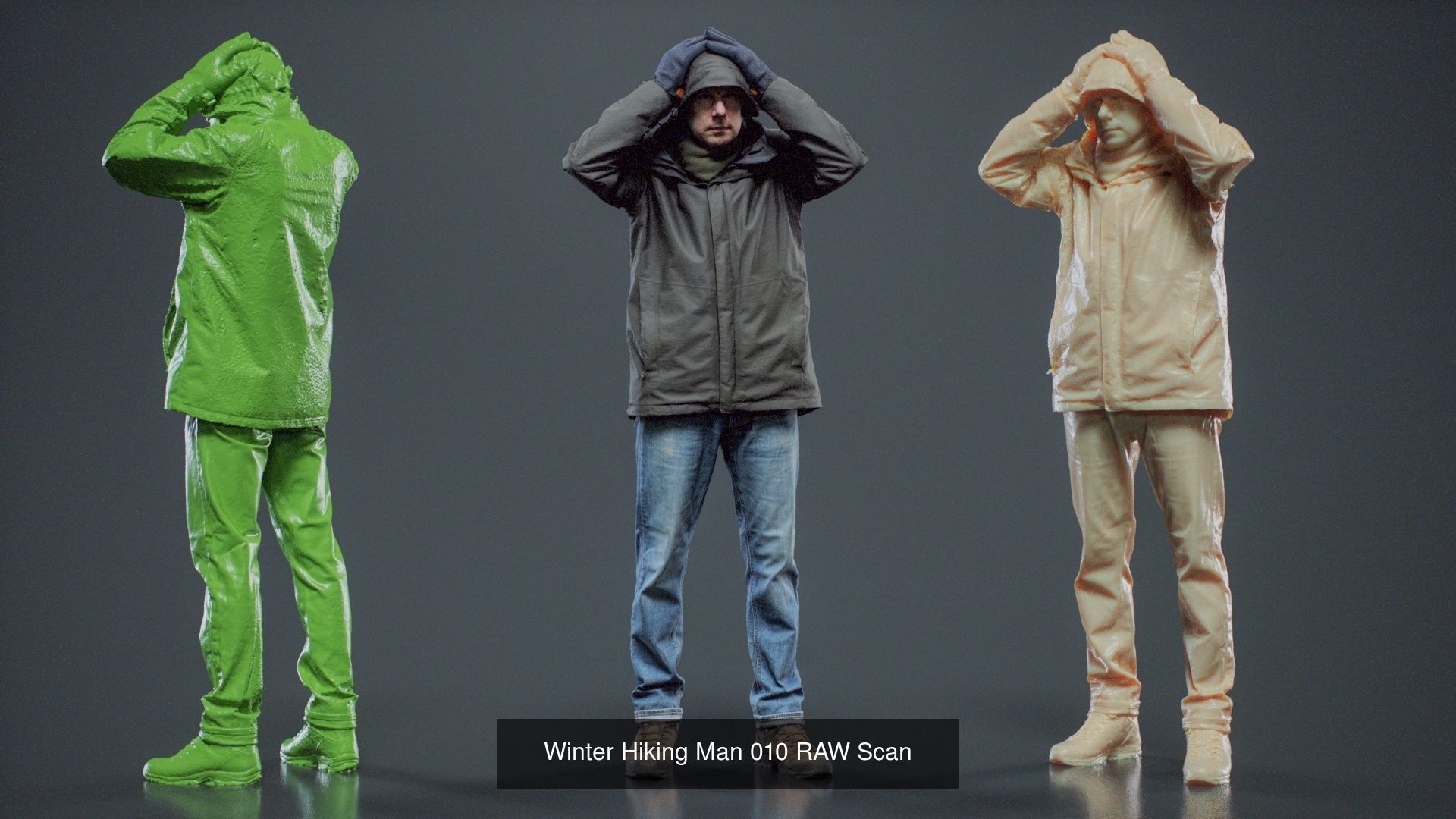 69 Male Characters RAW Scan 3D Model Collection_57