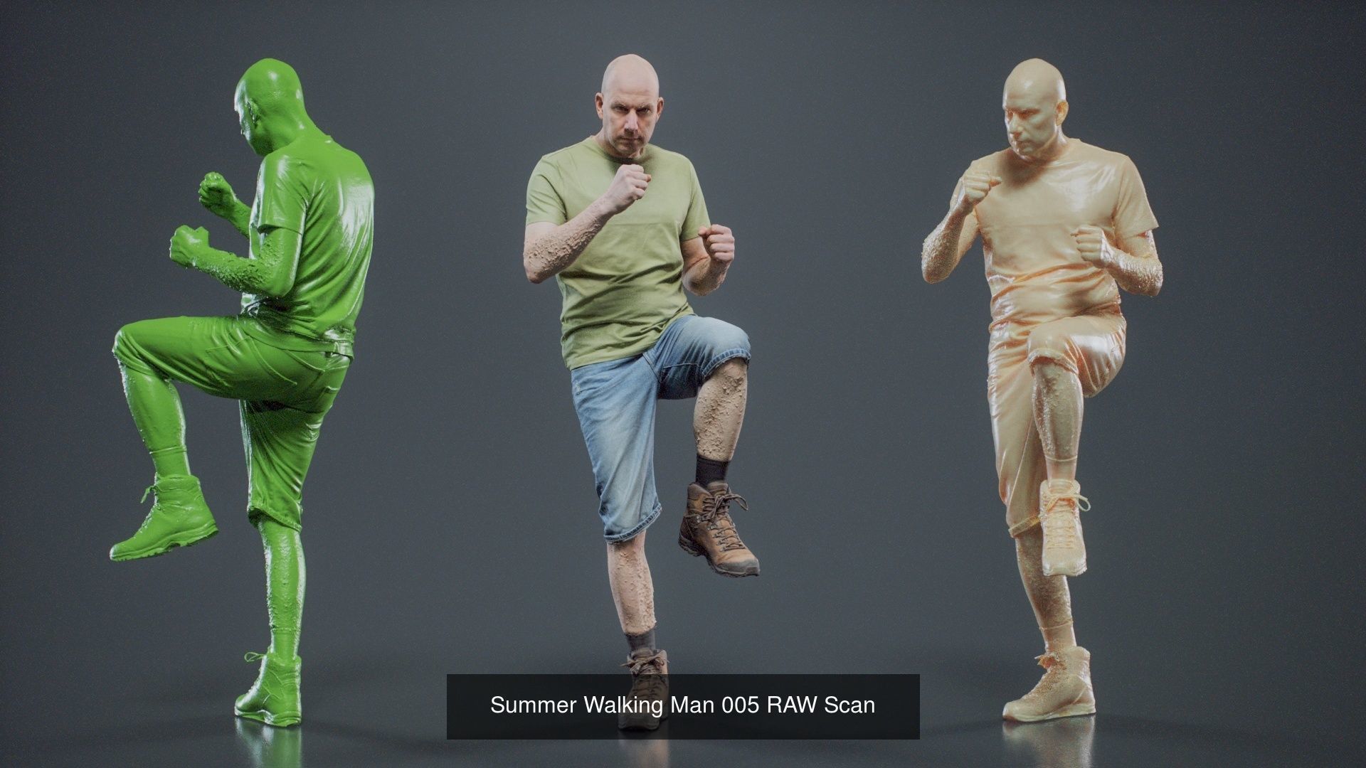 69 Male Characters RAW Scan 3D Model Collection_45