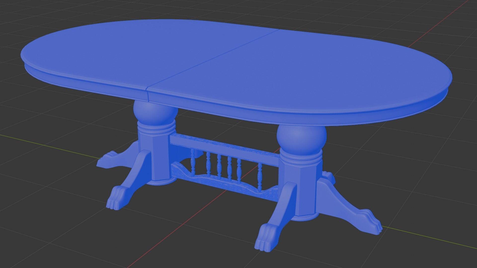 Old Table 3D model_9