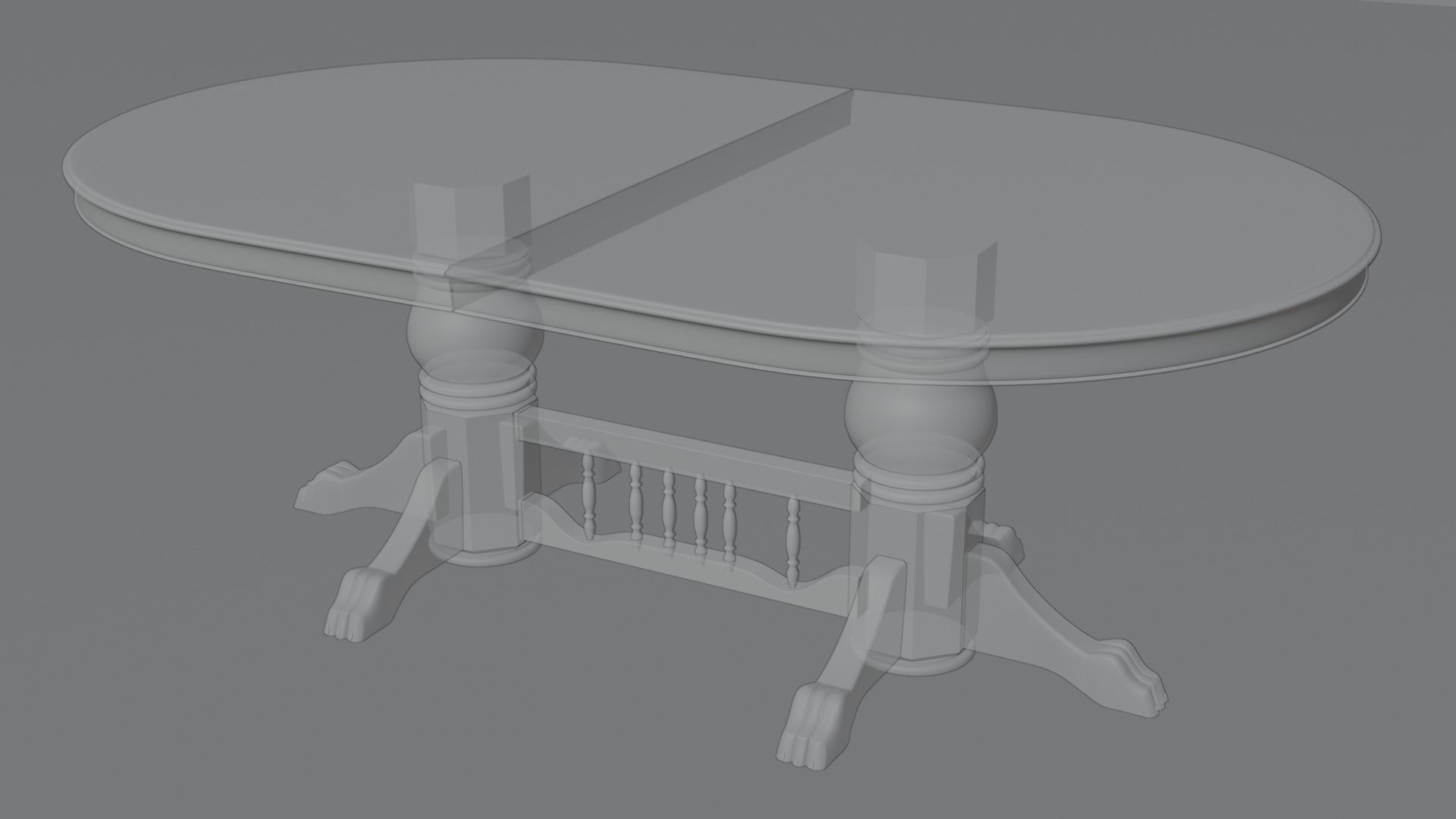 Old Table 3D model_7