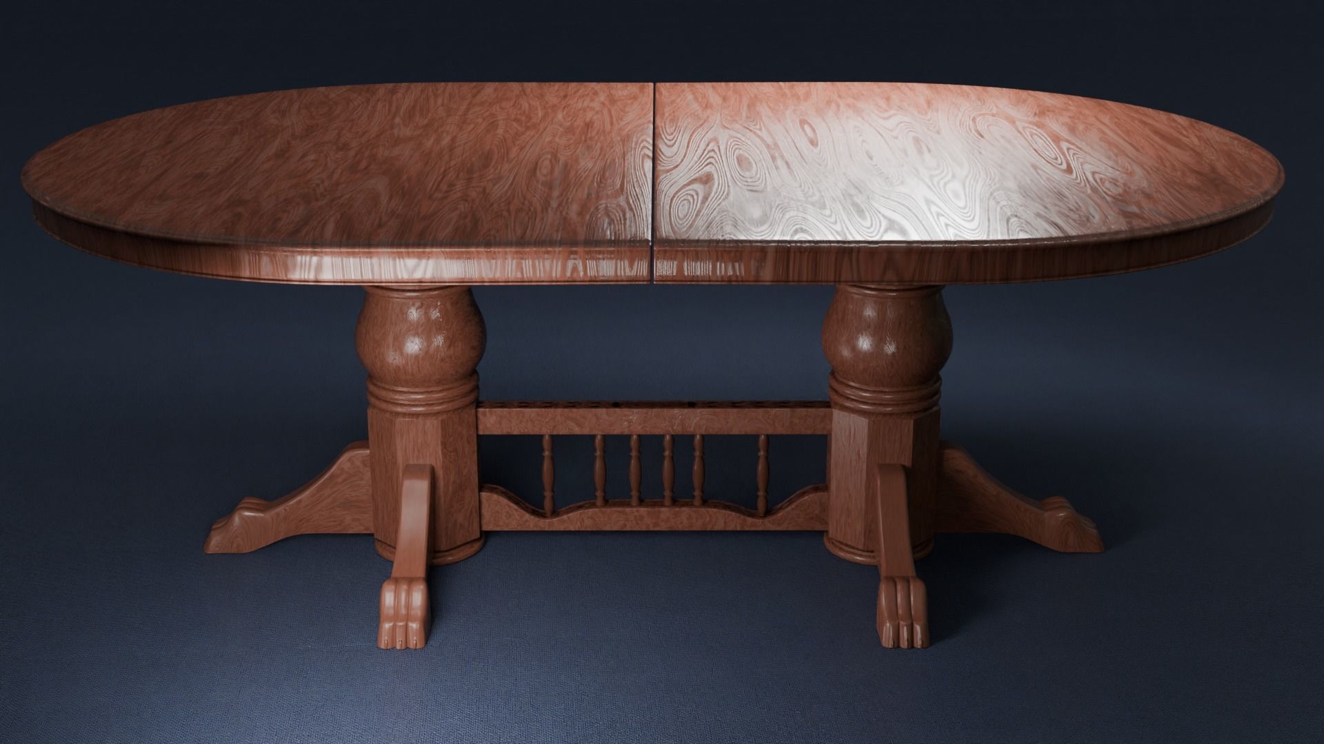 Old Table 3D model_2