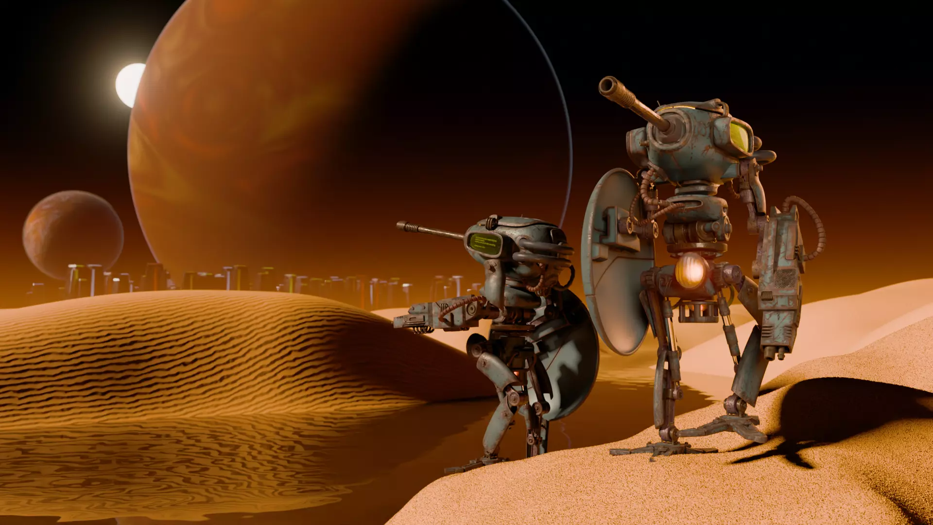 Gun Robot I 3D model_0