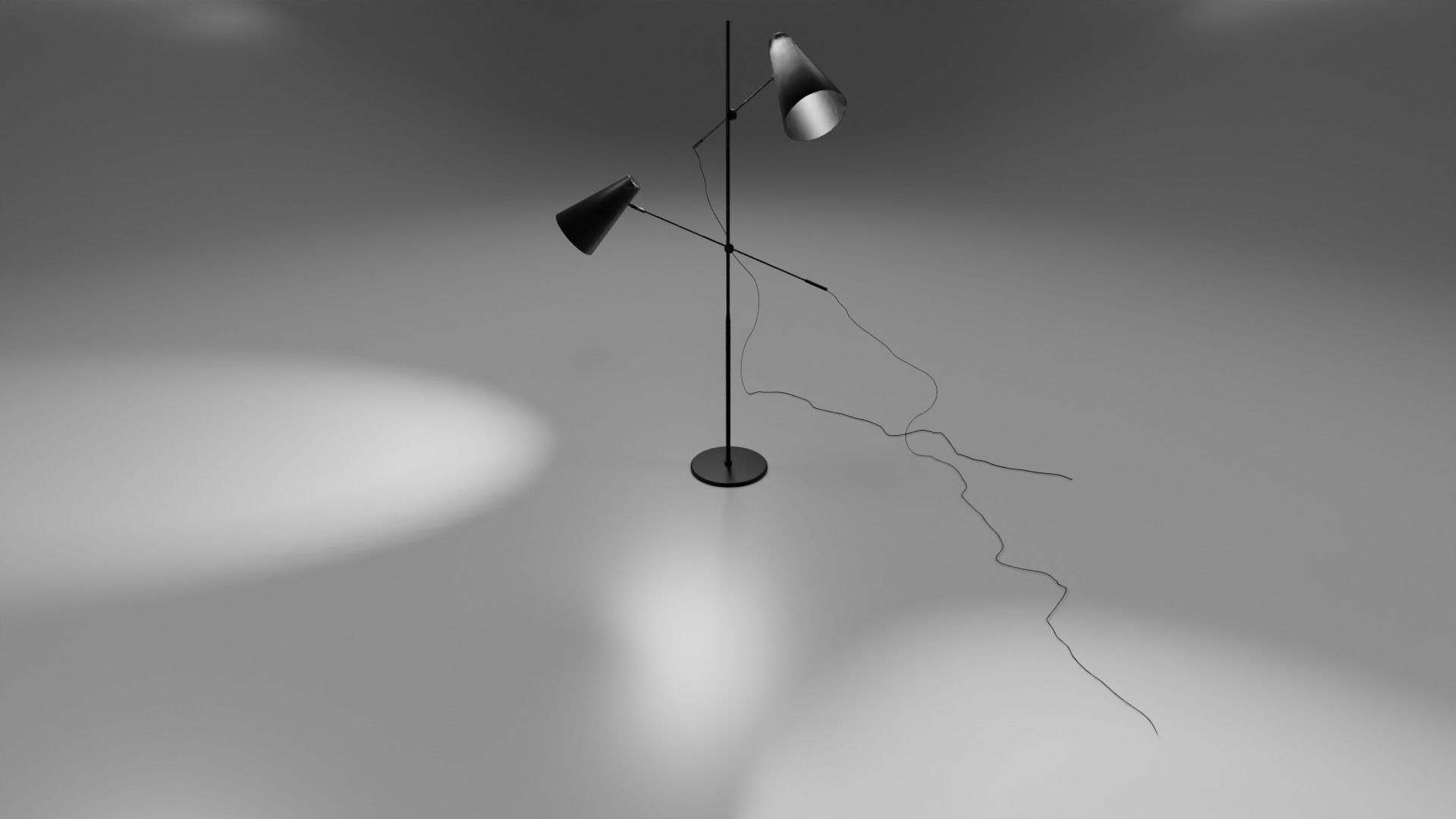 Modern floor lamp 1 3D model_1