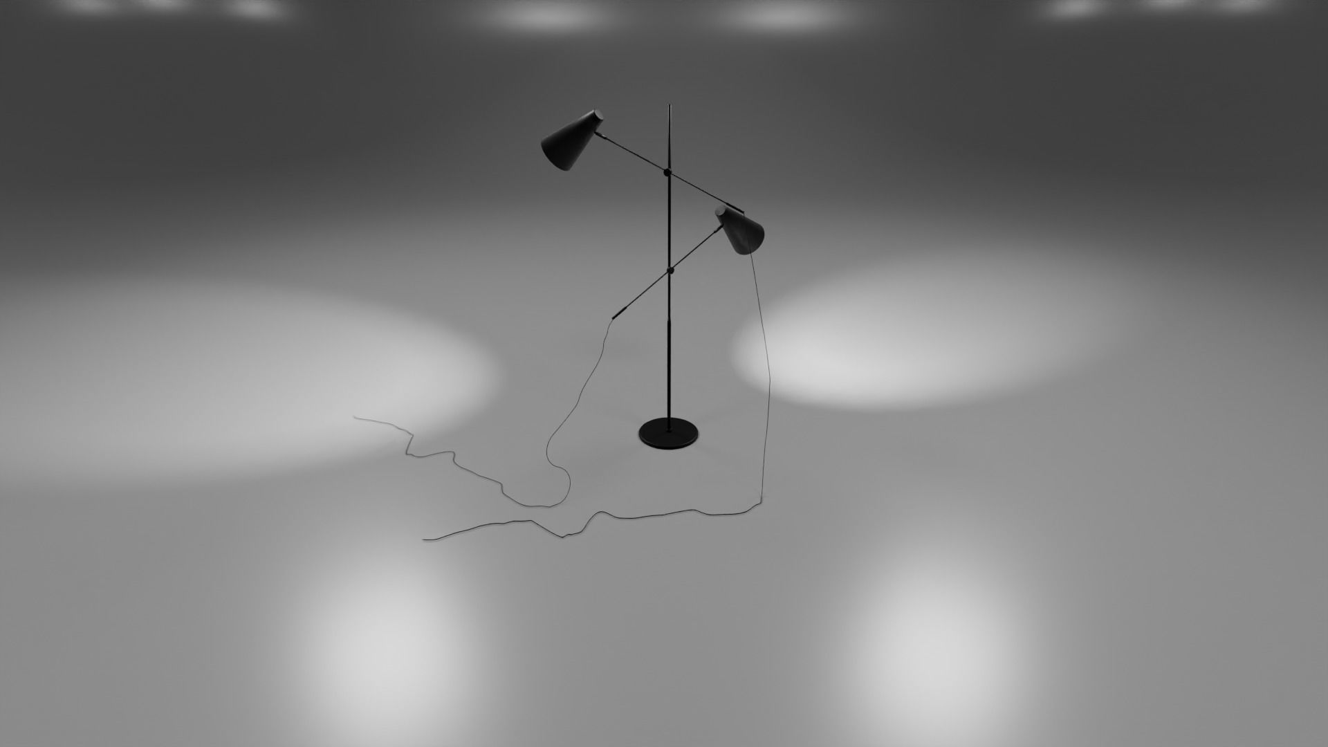 Modern floor lamp 1 3D model_4