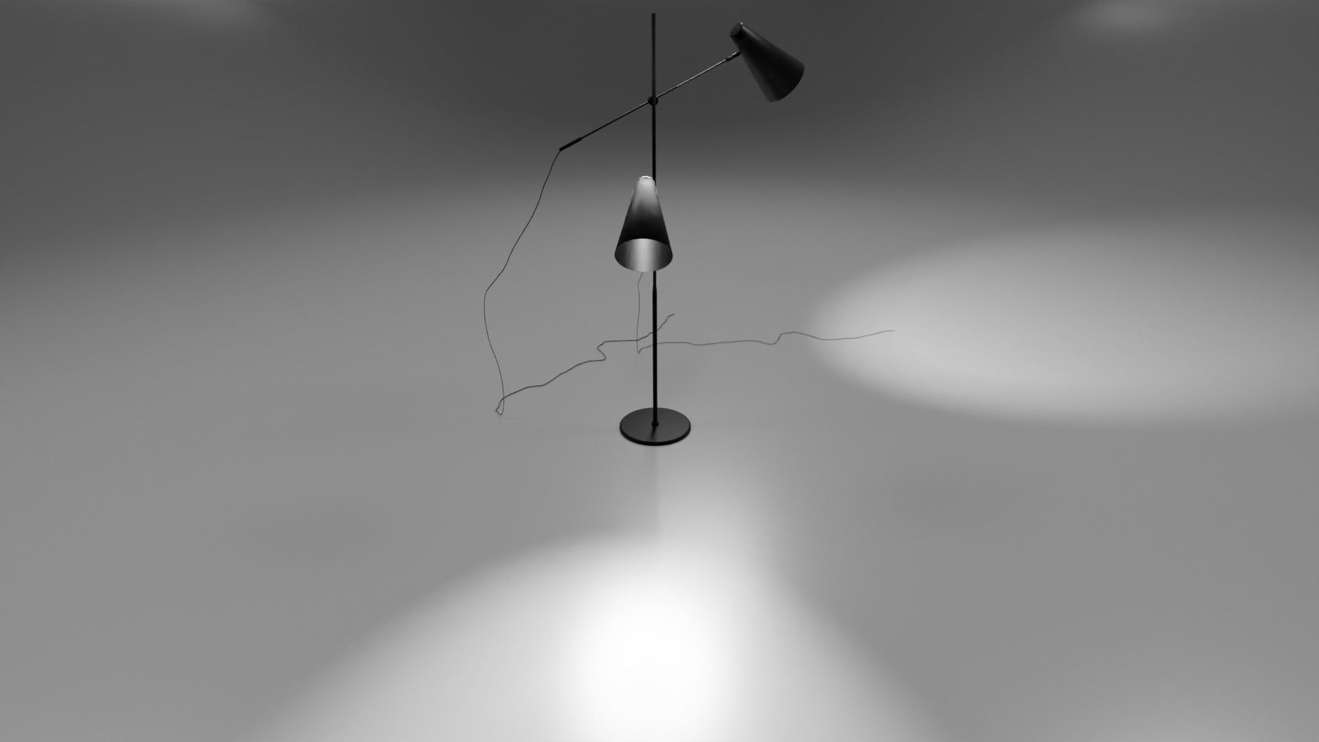 Modern floor lamp 1 3D model_7