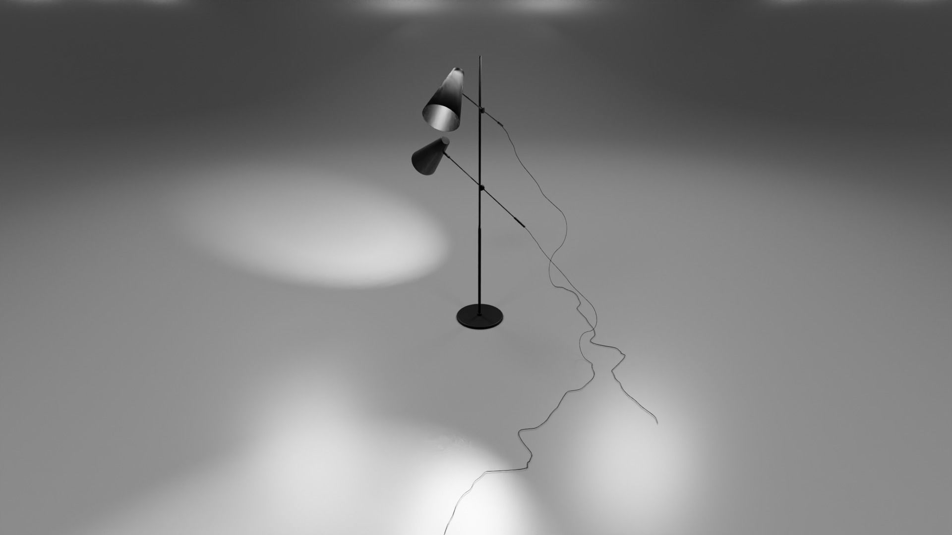 Modern floor lamp 1 3D model_2