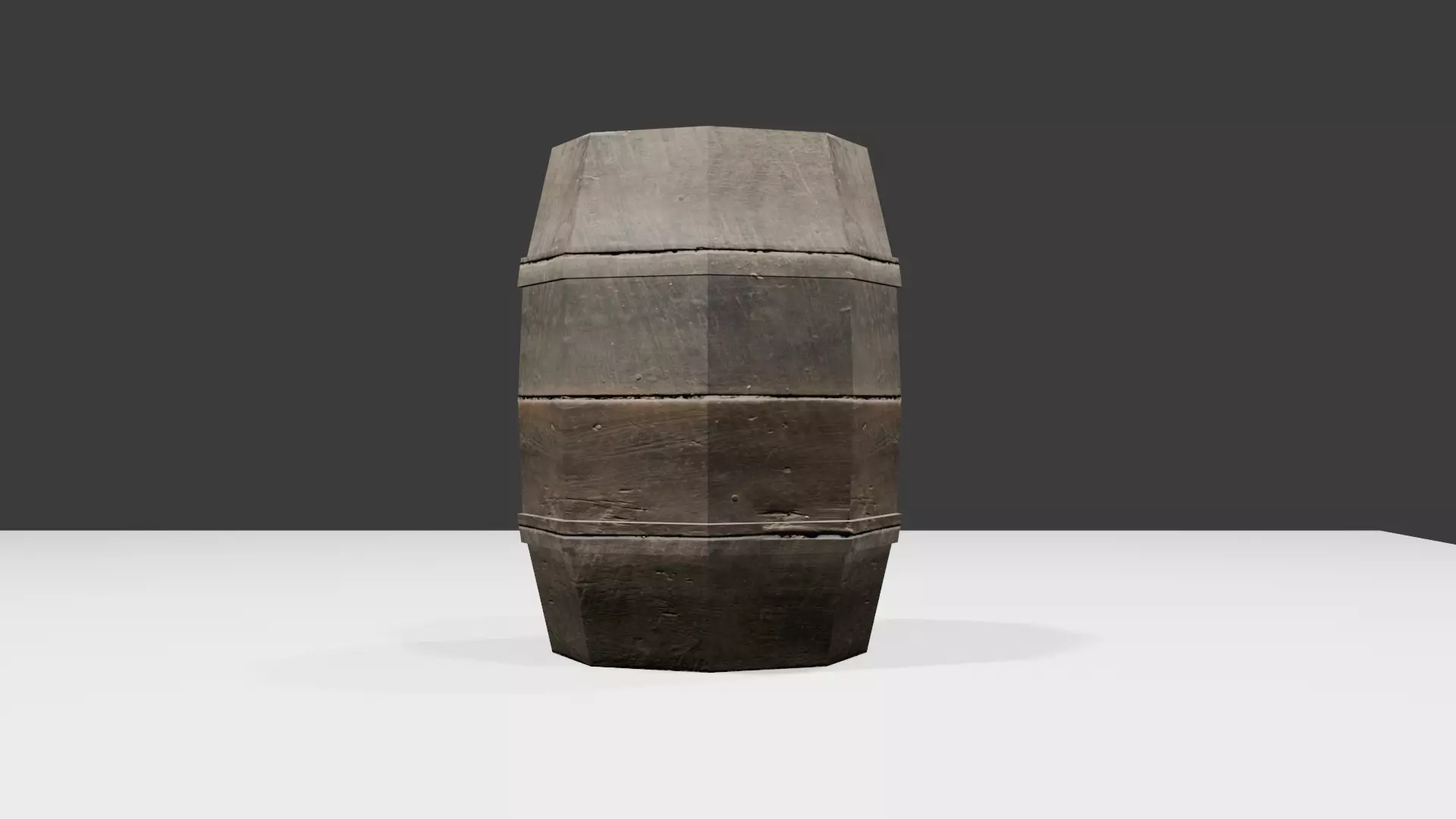 Barrel Free low-poly 3D model
