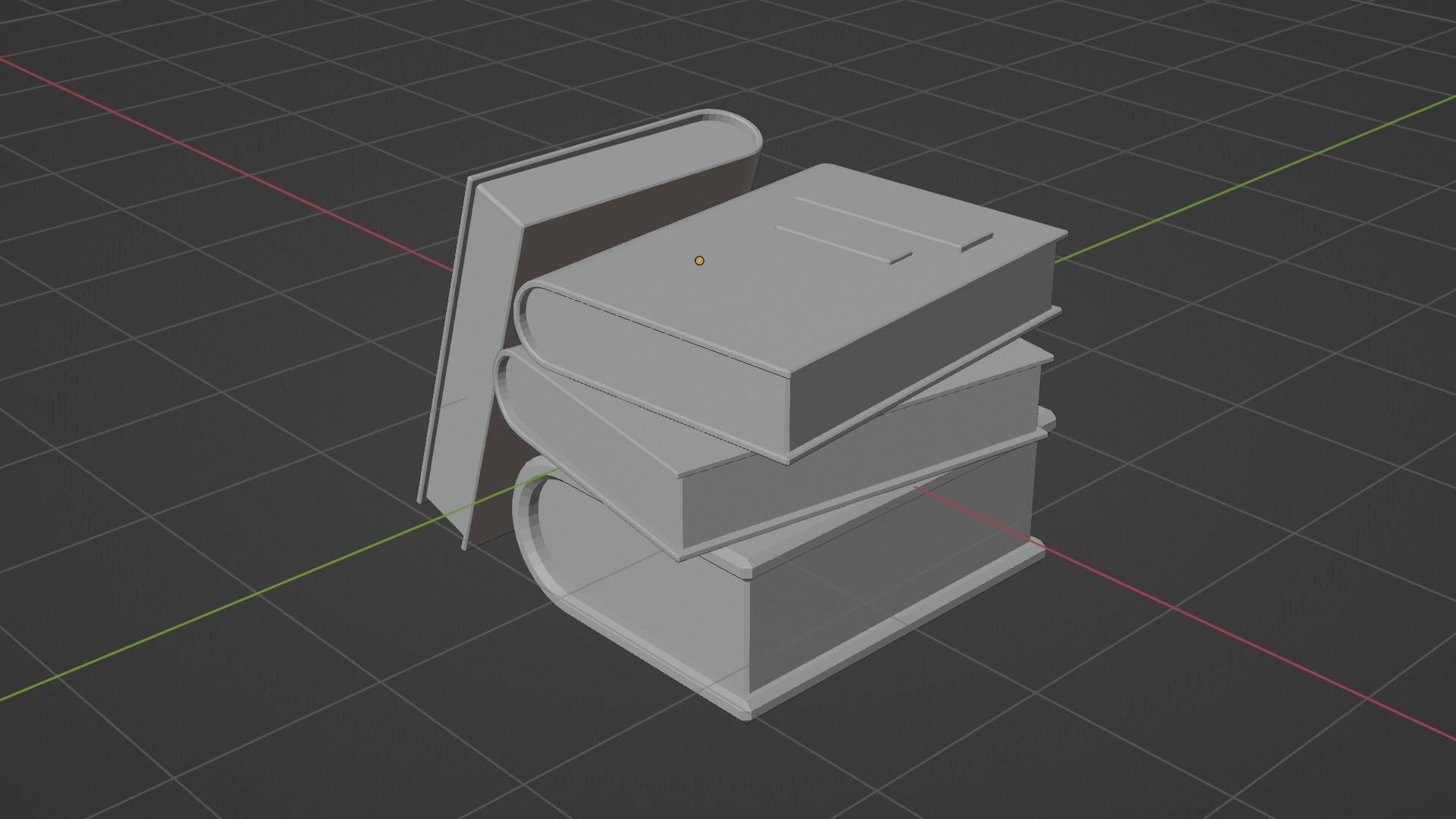 Stack of books Free 3D model_4