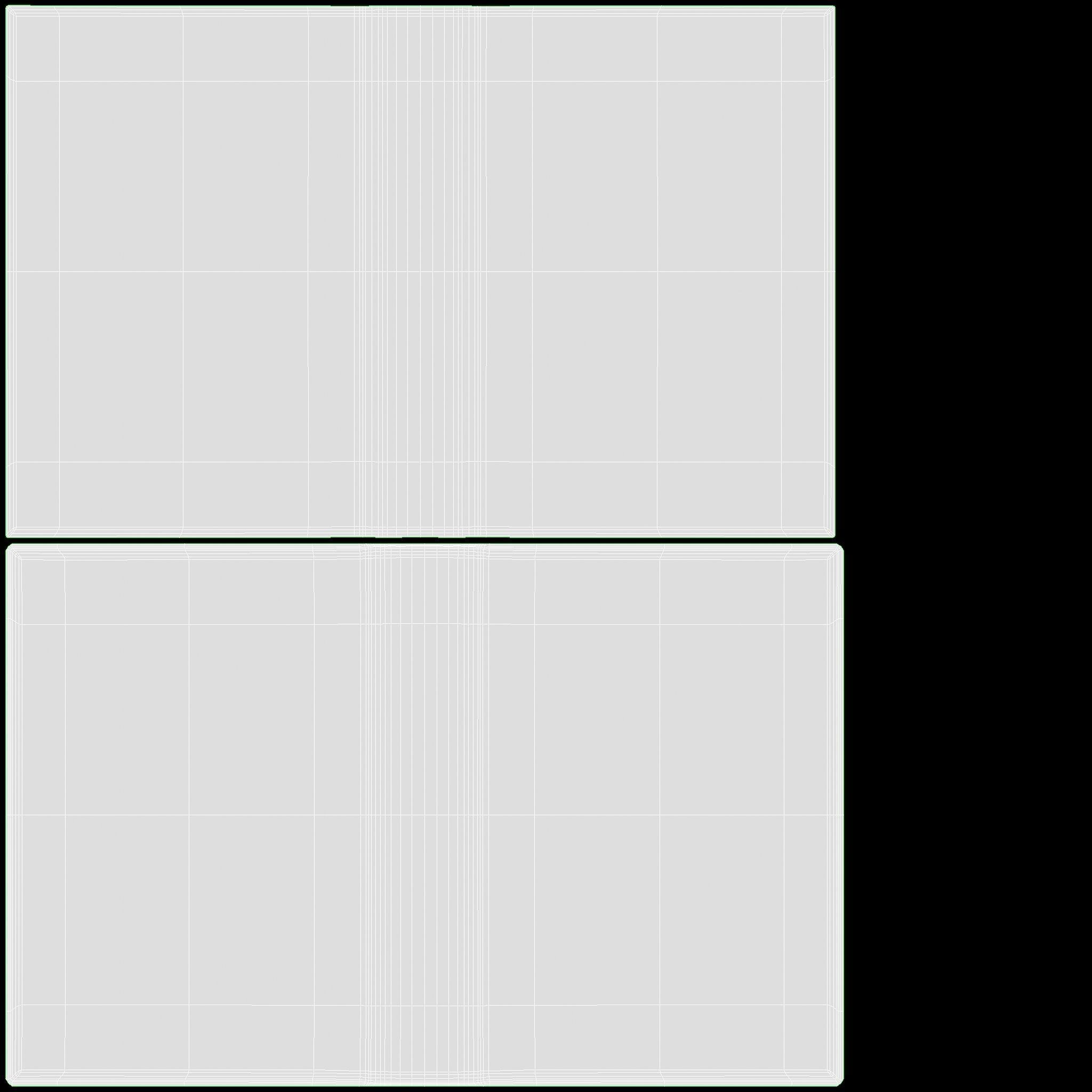 Open book with blank pages and book jacket 3D model_11