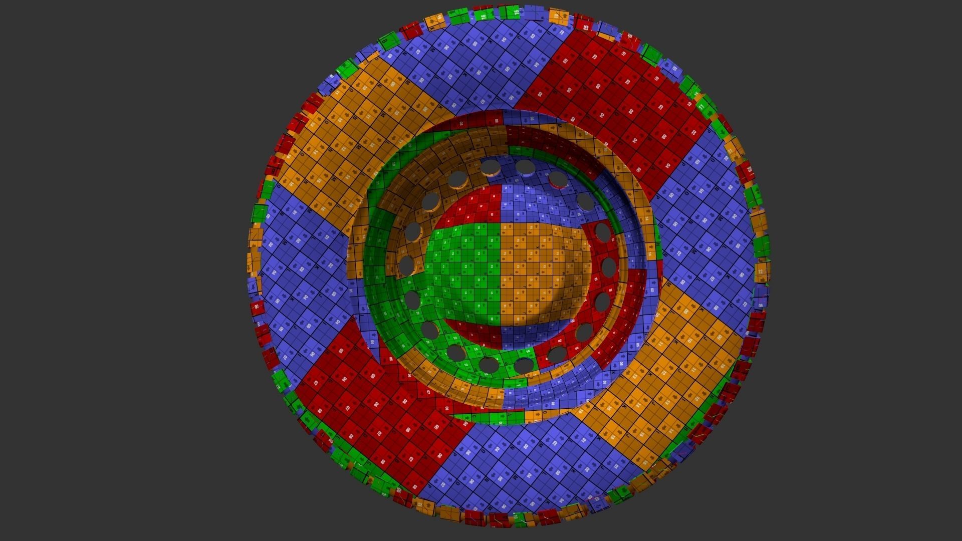 RV Motorhome wheel Van Contact Camper Continental 3D model_12