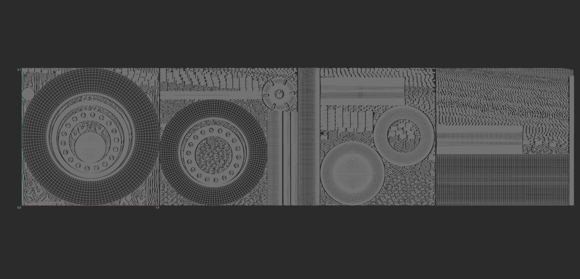 RV Motorhome wheel Van Contact Camper Continental 3D model_14