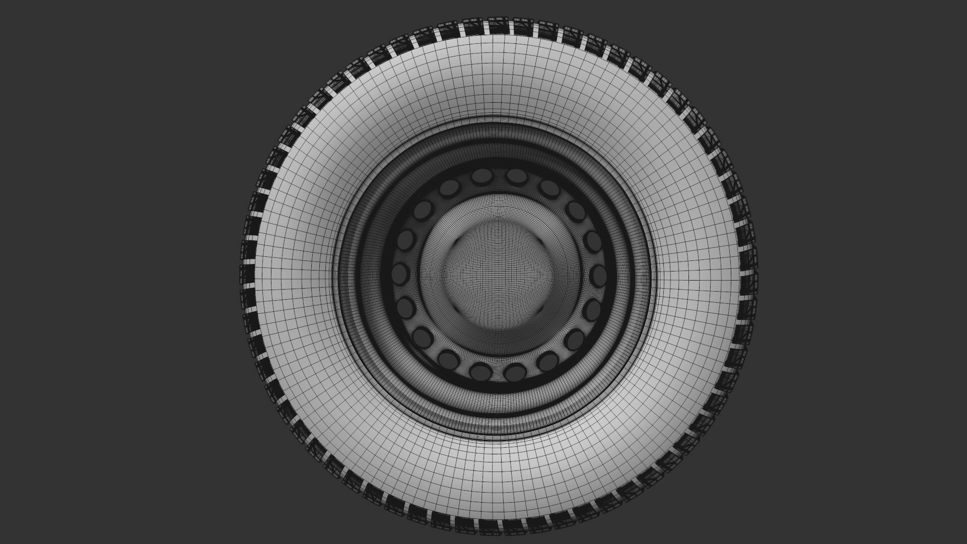 RV Motorhome wheel Van Contact Camper Continental 3D model_9