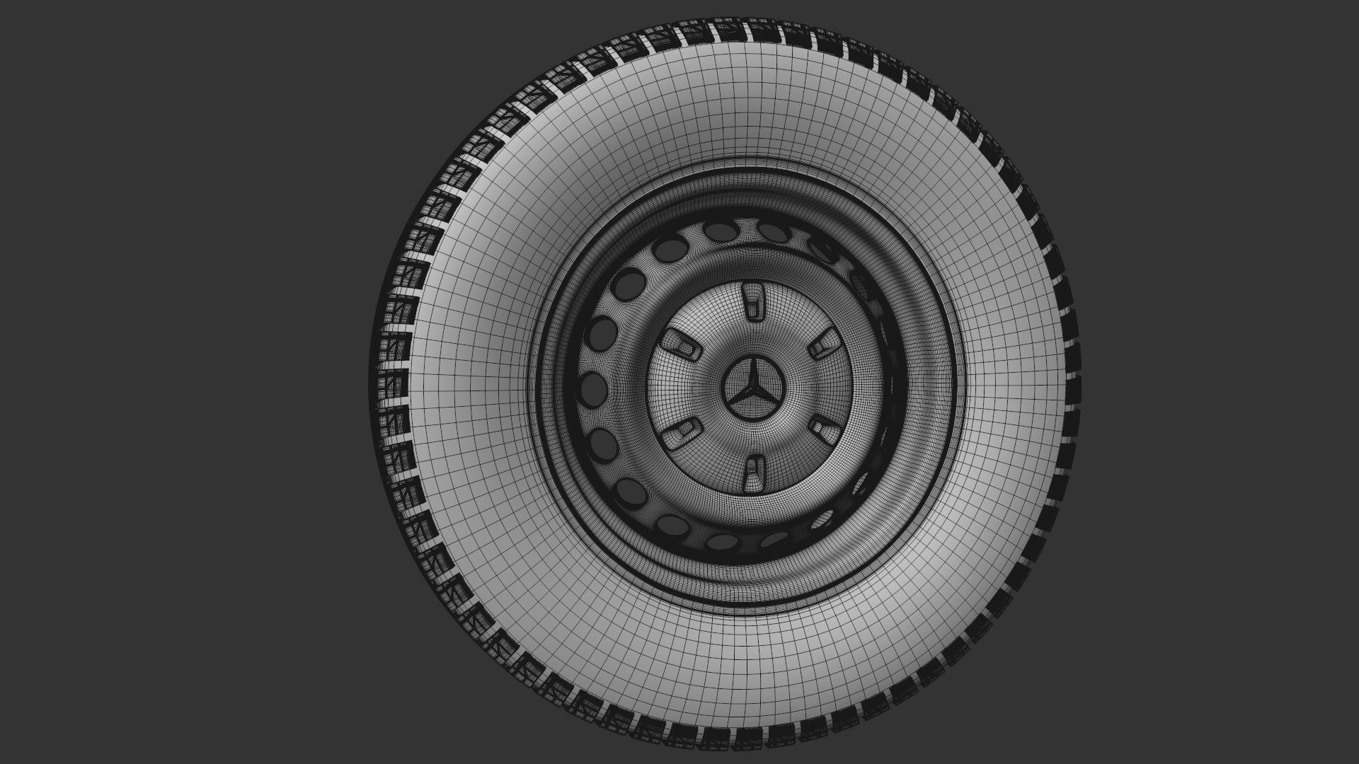 RV Motorhome wheel Van Contact Camper Continental 3D model_8
