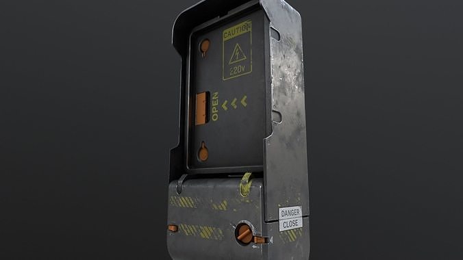 Electrical Control Panel sci-fi Free low-poly 3D model