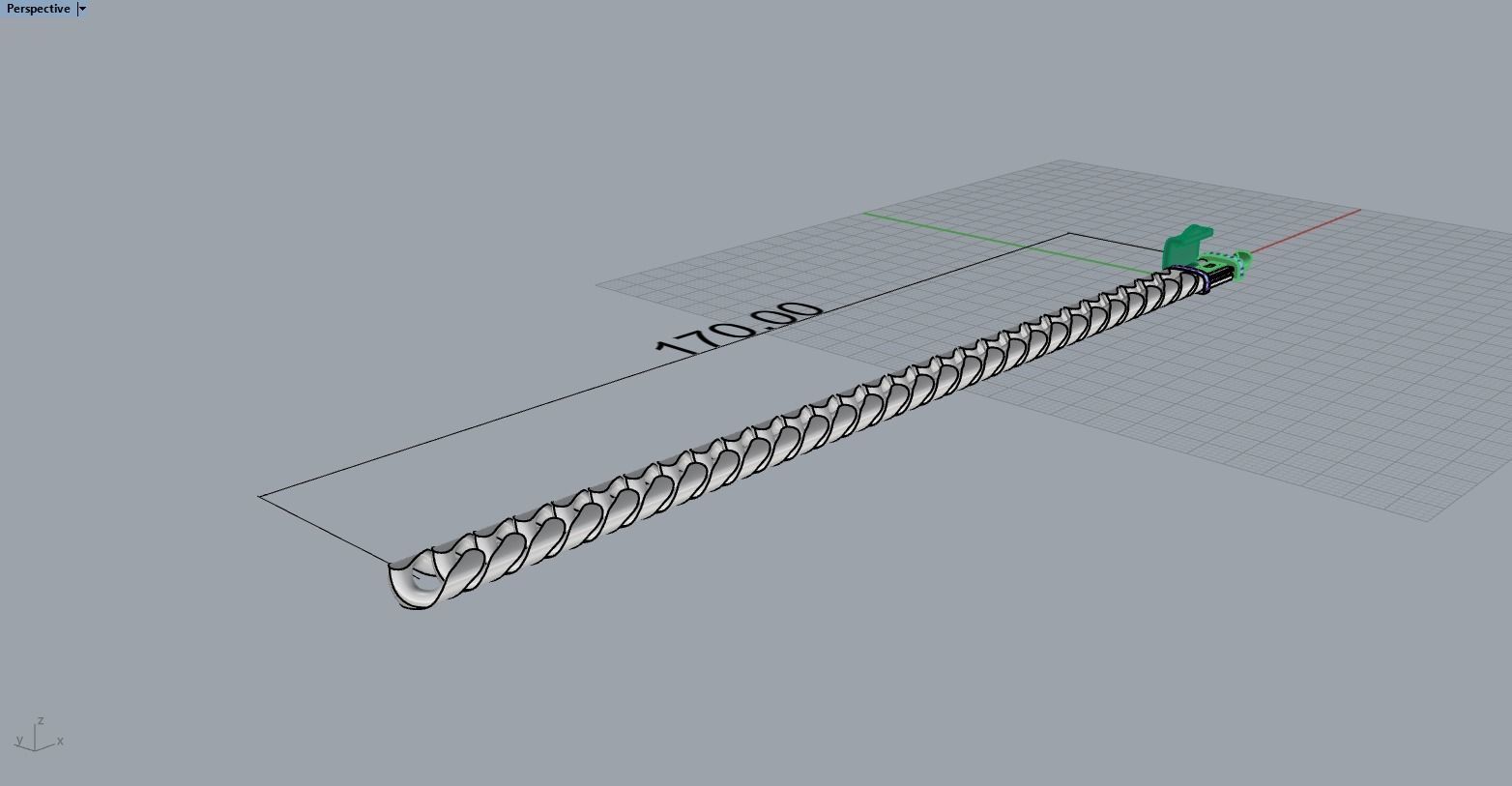 Cuban chain bracelet size 17 model 649 3D print model_8