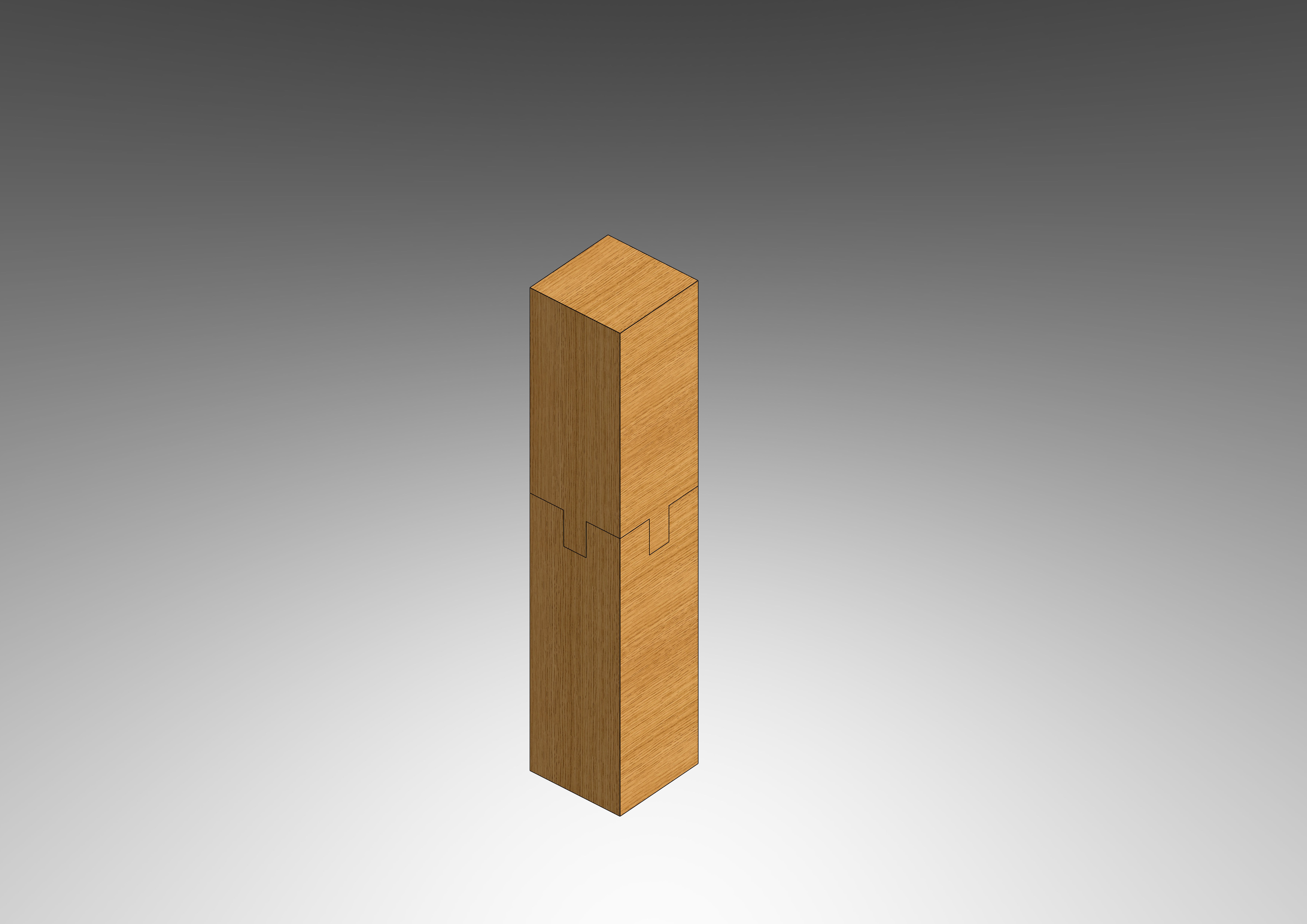 Juji Mechiire - Classical Japanese Wood Joint Free 3D model_1