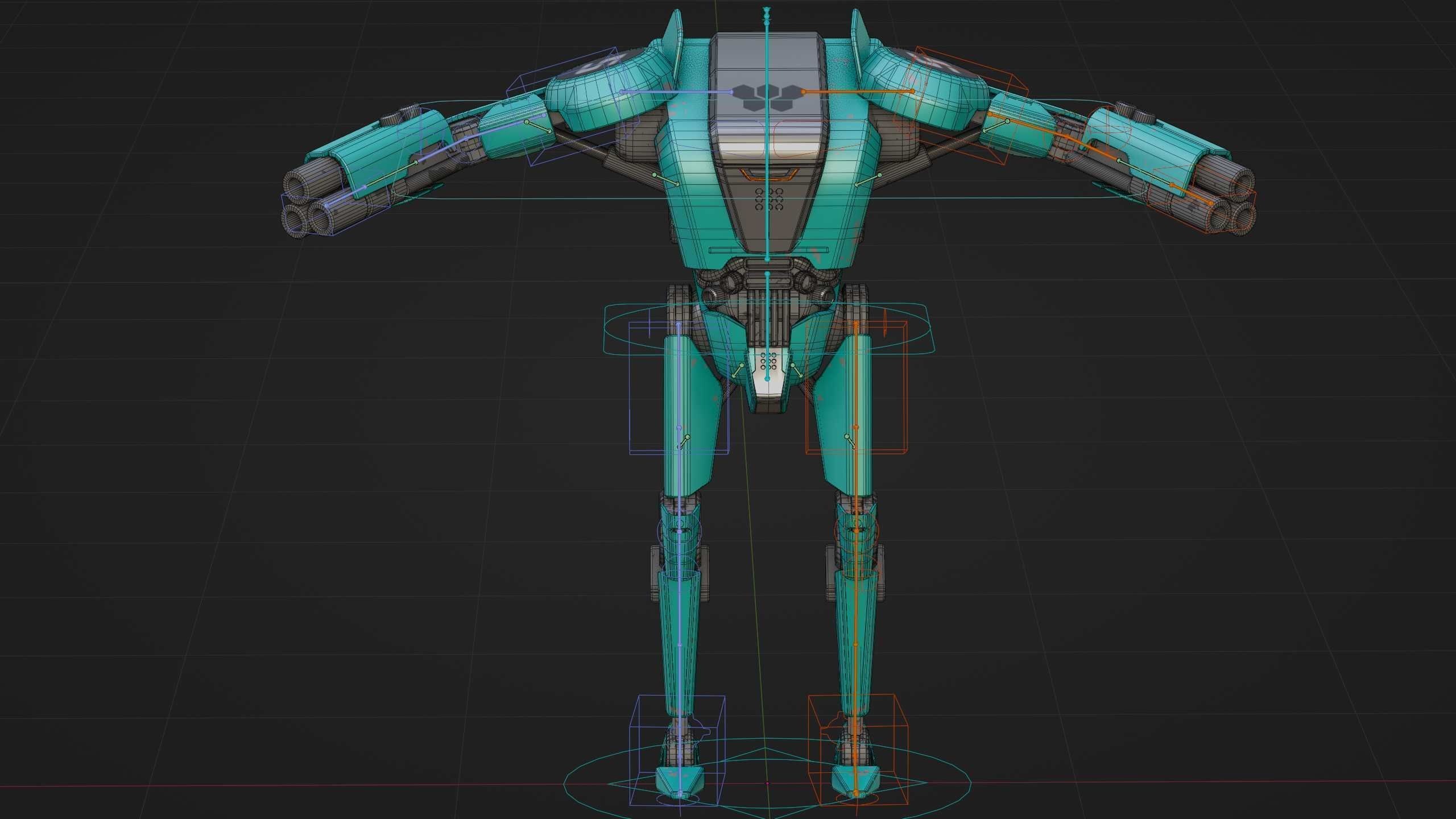 BATTLE DROID DF100 Rigged for Unreal Engine - Unity - MIXAMO 3D model_39