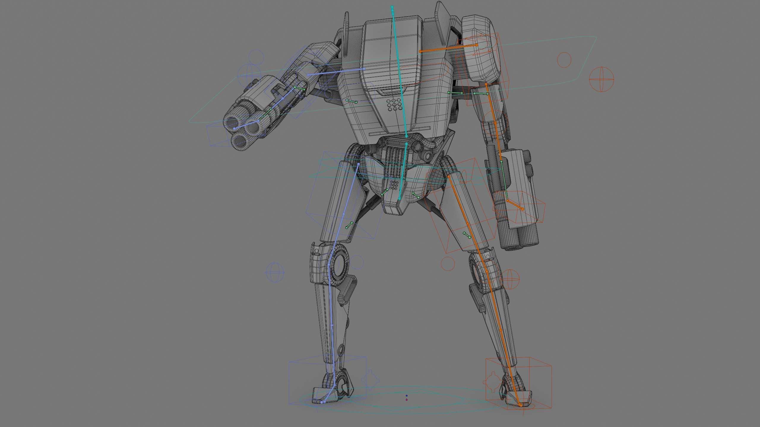 BATTLE DROID DF100 Rigged for Unreal Engine - Unity - MIXAMO 3D model_42