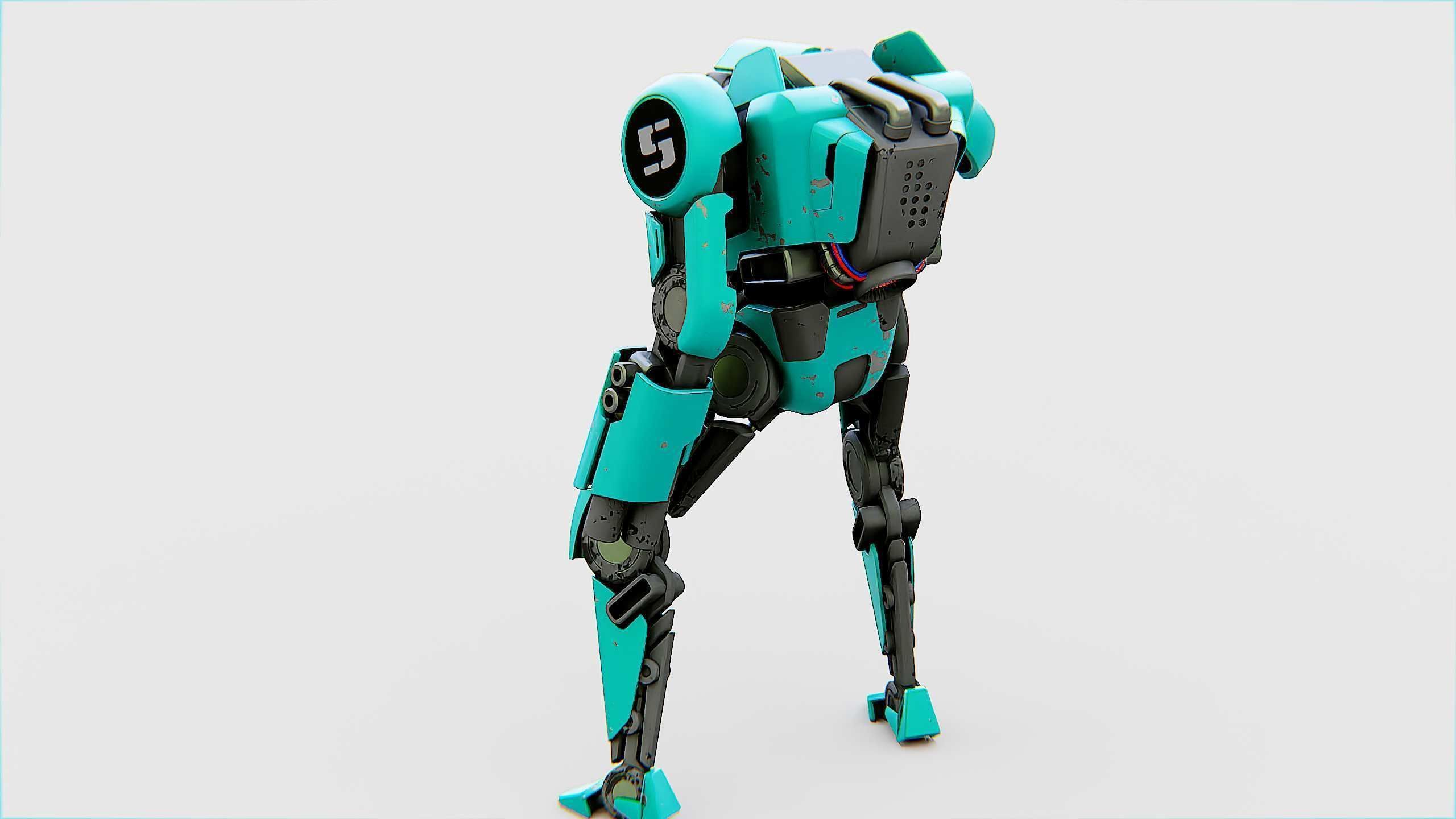 BATTLE DROID DF100 Rigged for Unreal Engine - Unity - MIXAMO 3D model_13