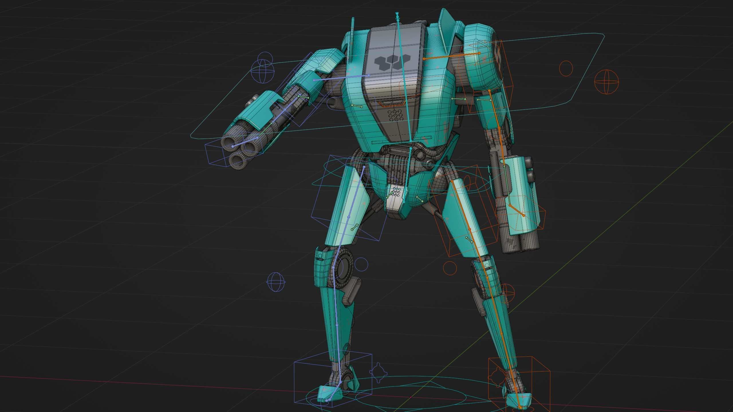 BATTLE DROID DF100 Rigged for Unreal Engine - Unity - MIXAMO 3D model_37