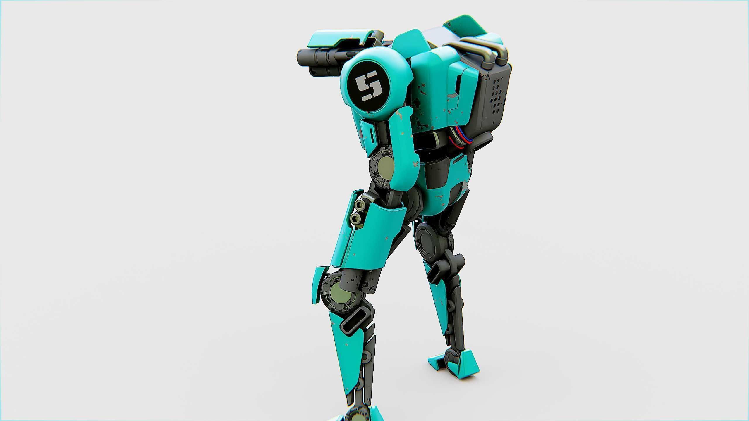 BATTLE DROID DF100 Rigged for Unreal Engine - Unity - MIXAMO 3D model_12