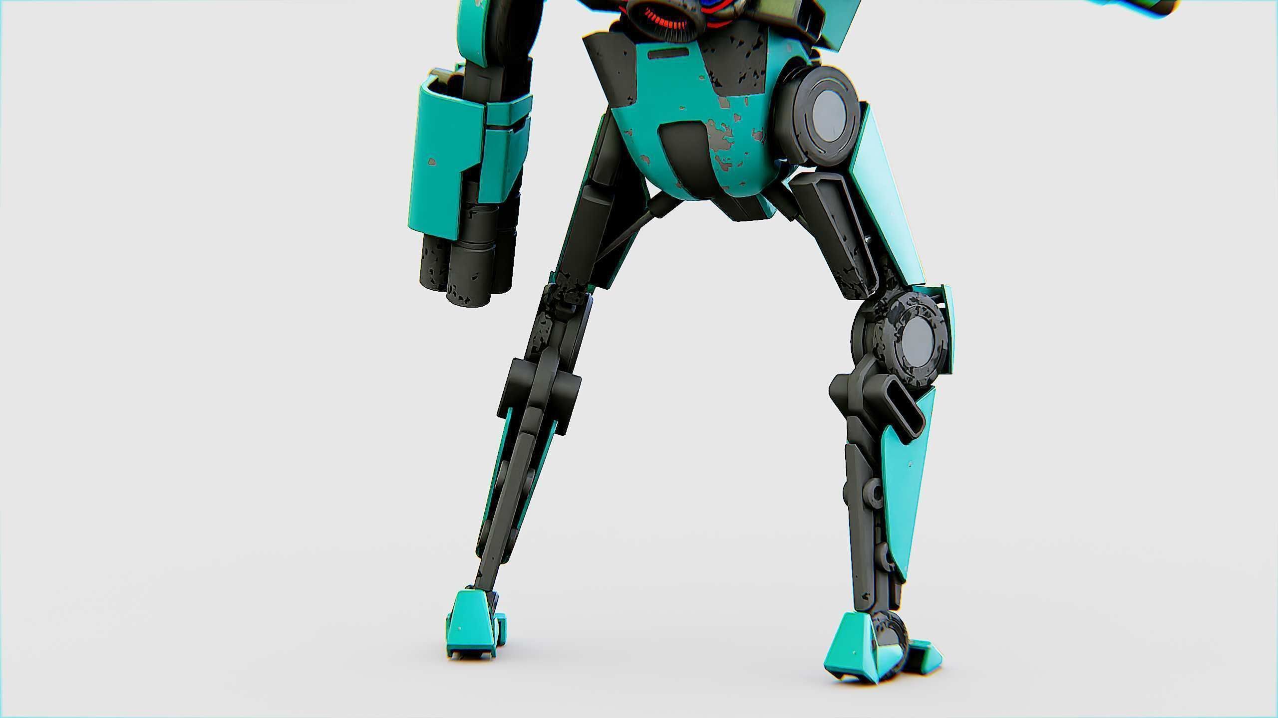 BATTLE DROID DF100 Rigged for Unreal Engine - Unity - MIXAMO 3D model_24