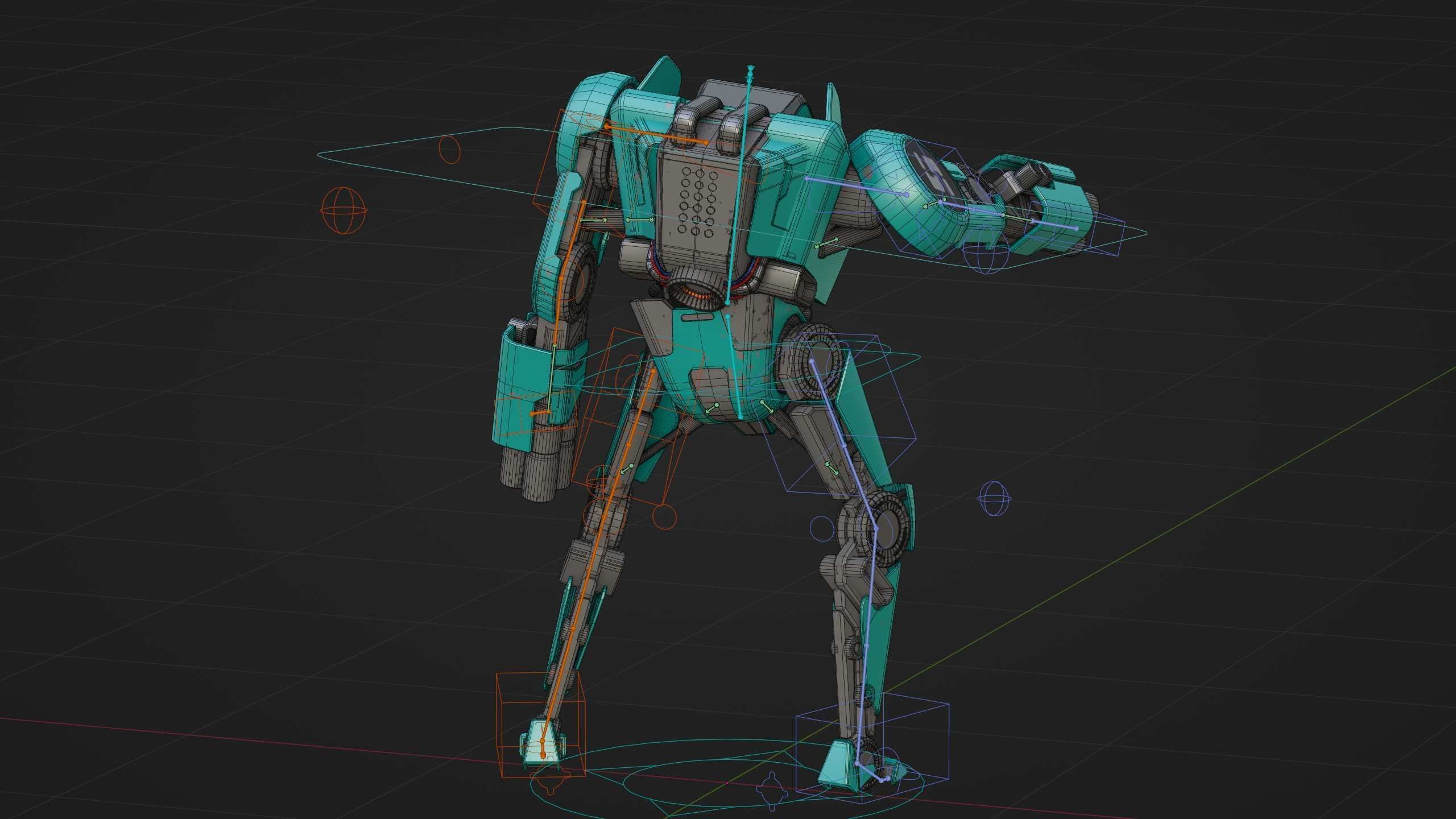 BATTLE DROID DF100 Rigged for Unreal Engine - Unity - MIXAMO 3D model_38