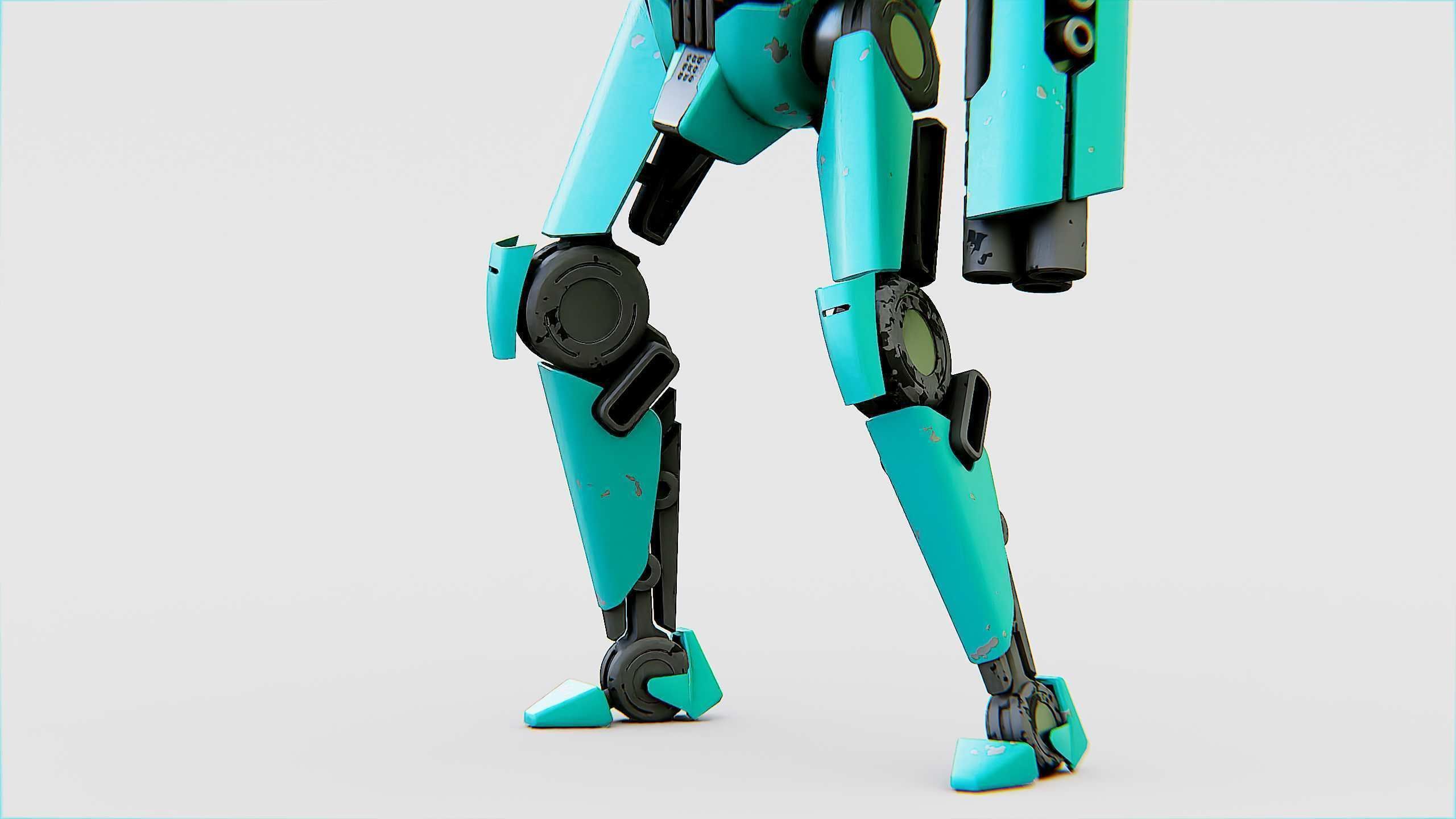 BATTLE DROID DF100 Rigged for Unreal Engine - Unity - MIXAMO 3D model_23