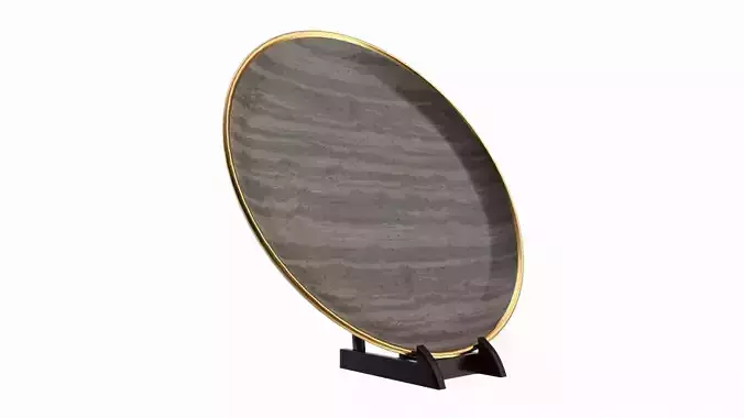 Small countertop adjustable easel with plate