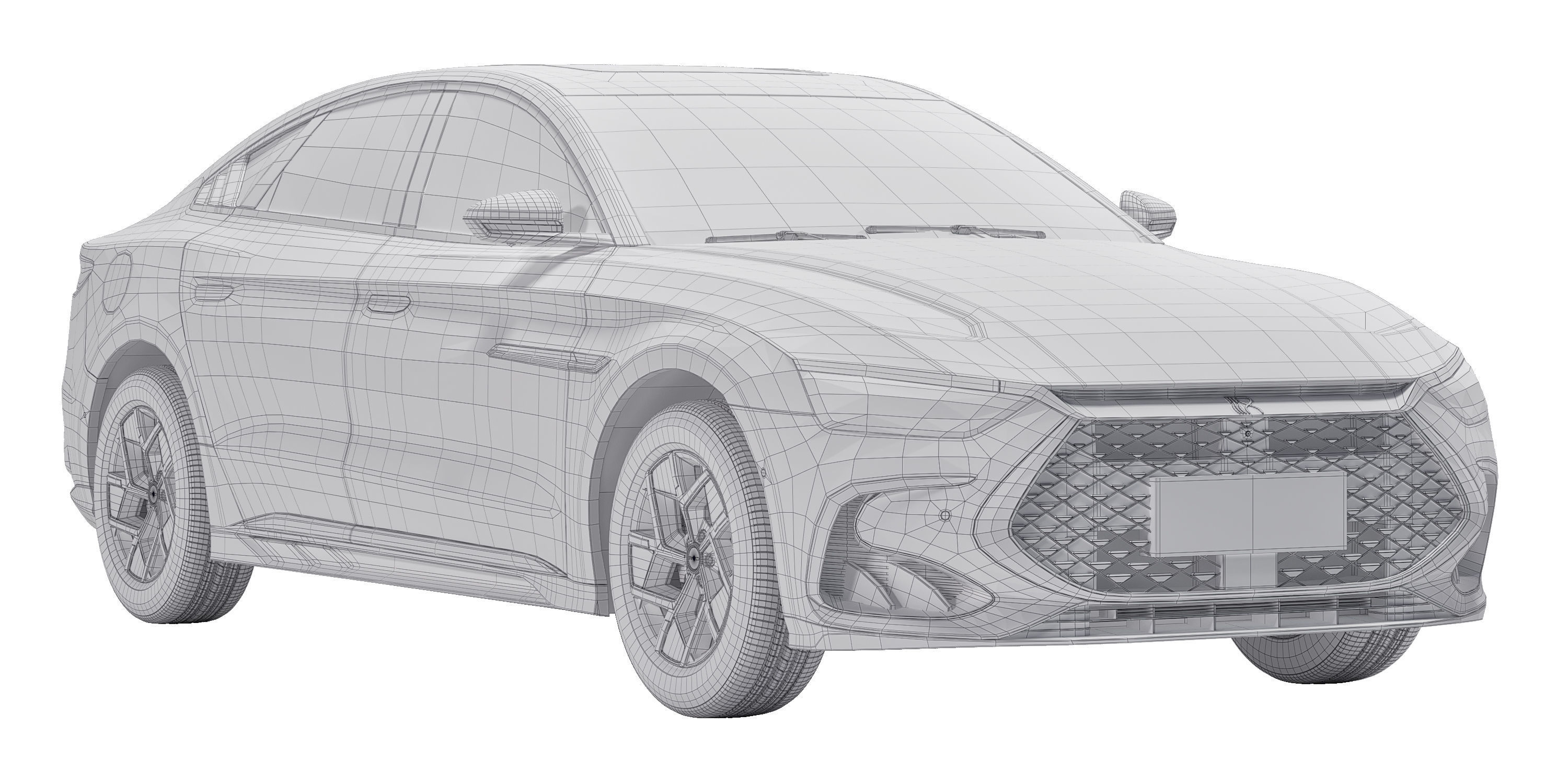 BYD Han DM-i 3D model_4