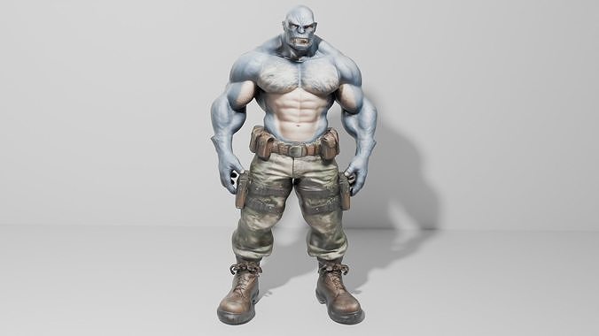 Military Monster 3D Model Low-poly 3D model