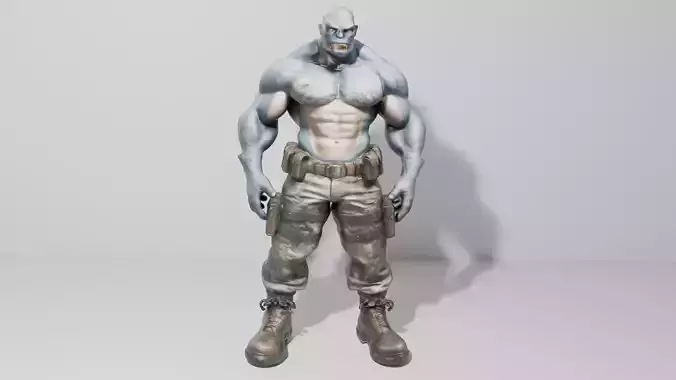 Military Monster 3D Model