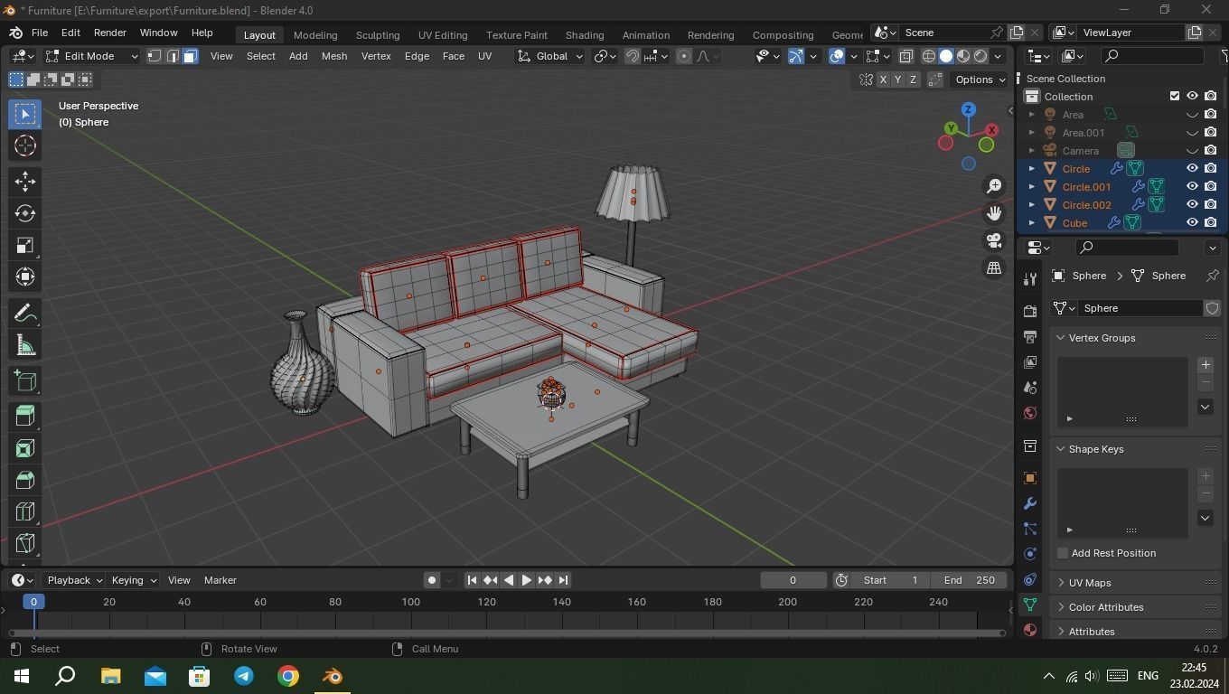 Farniture 3D model_5