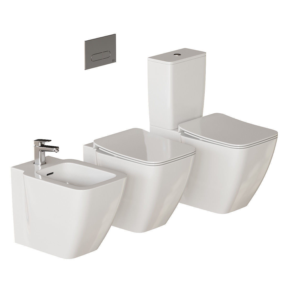 Ideal Standard STRADA II WC Full Set 3D model_1