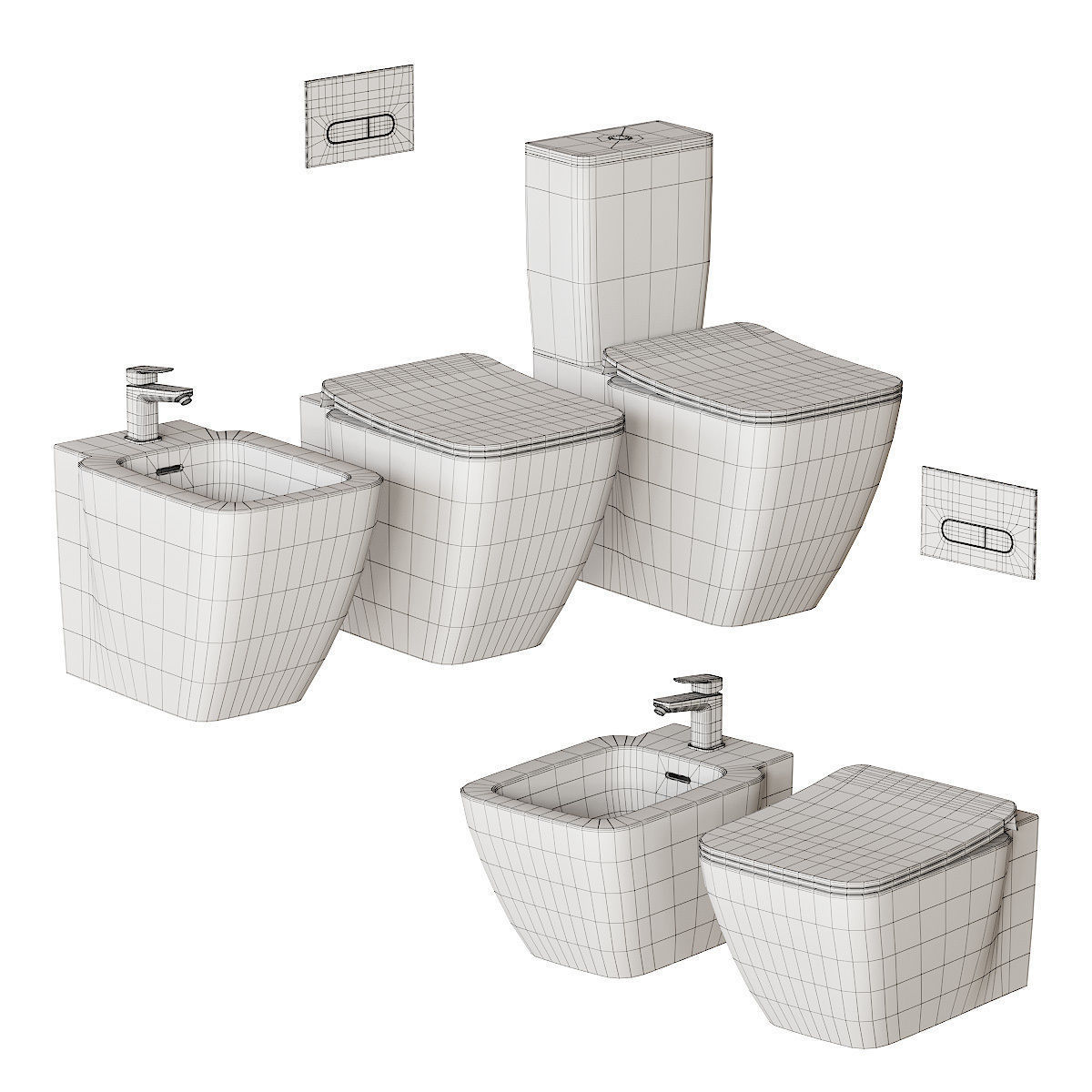 Ideal Standard STRADA II WC Full Set 3D model_4