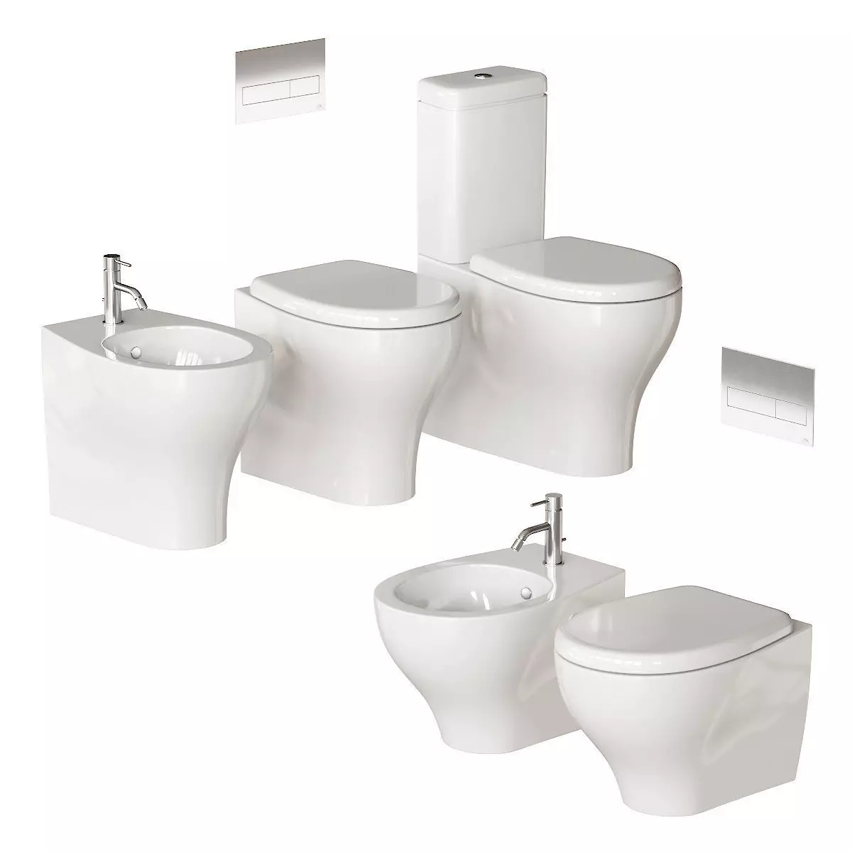 Galassia Eden WC Full Set 3D model_0