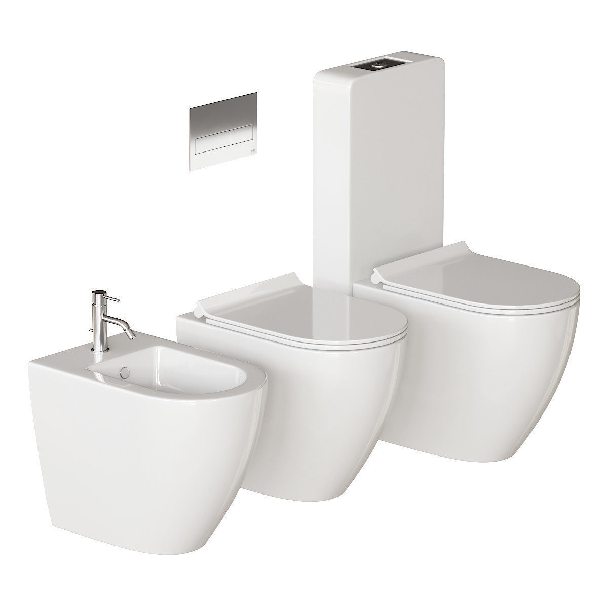 Galassia Dream WC Full Set 3D model_1