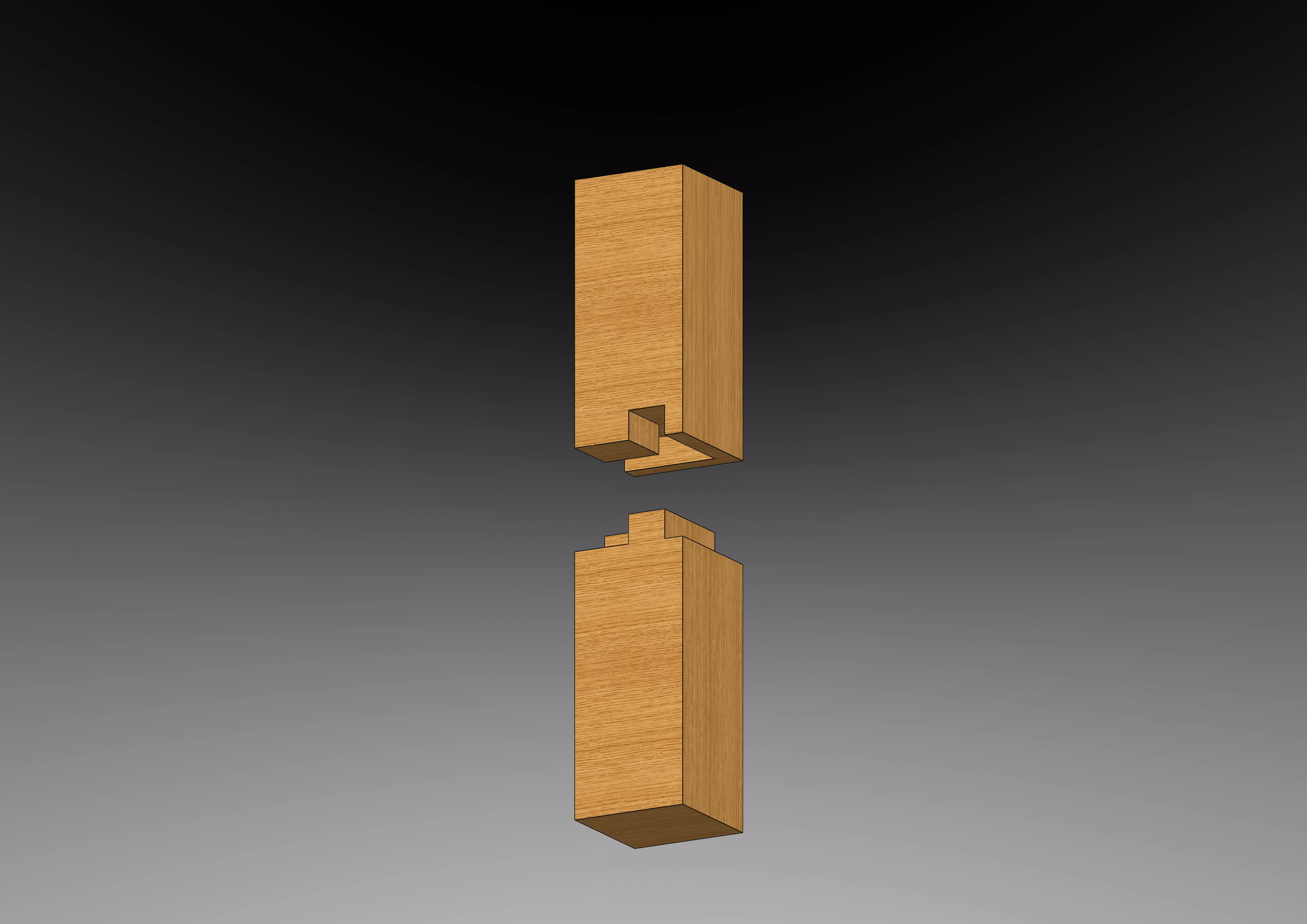 Kaneori Mechiire - Classical Japanese Wood Joint Free 3D model