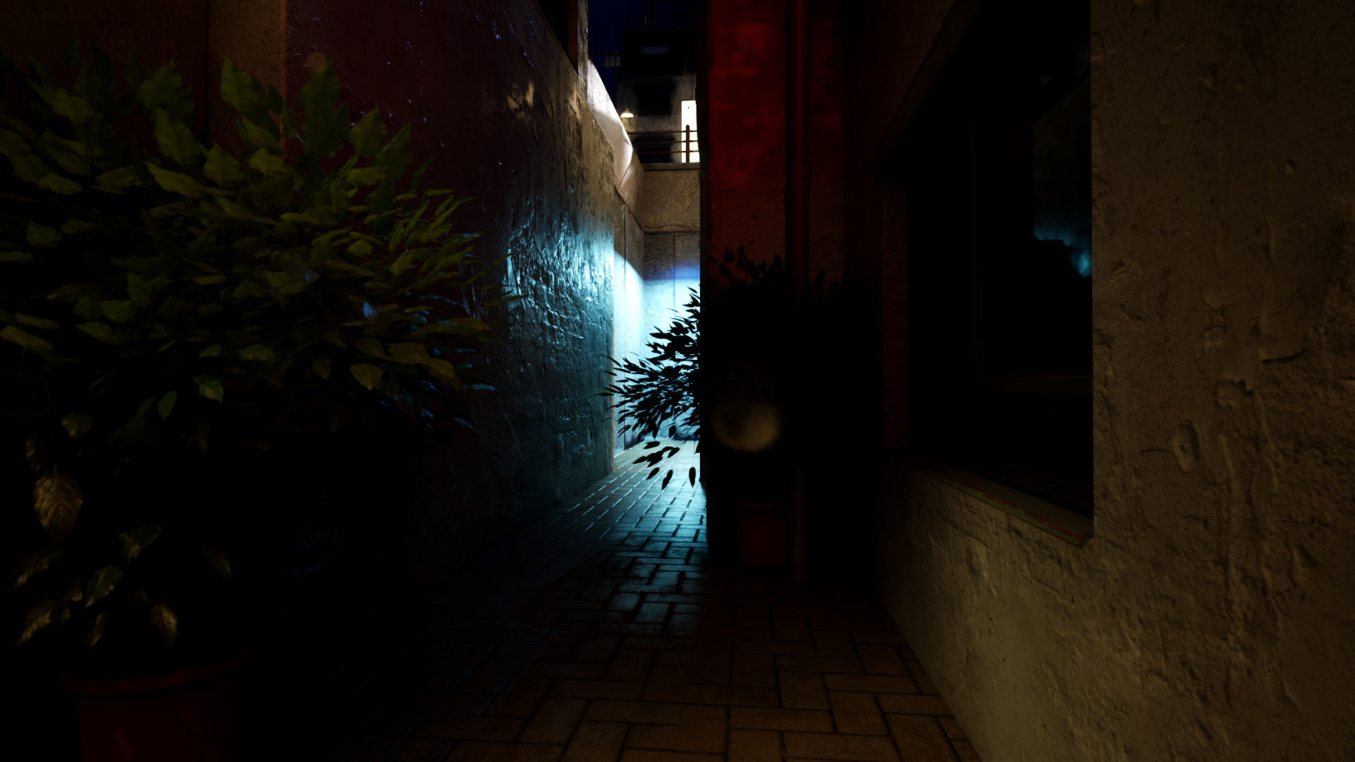 Cyberpunk District Low-poly 3D model_17