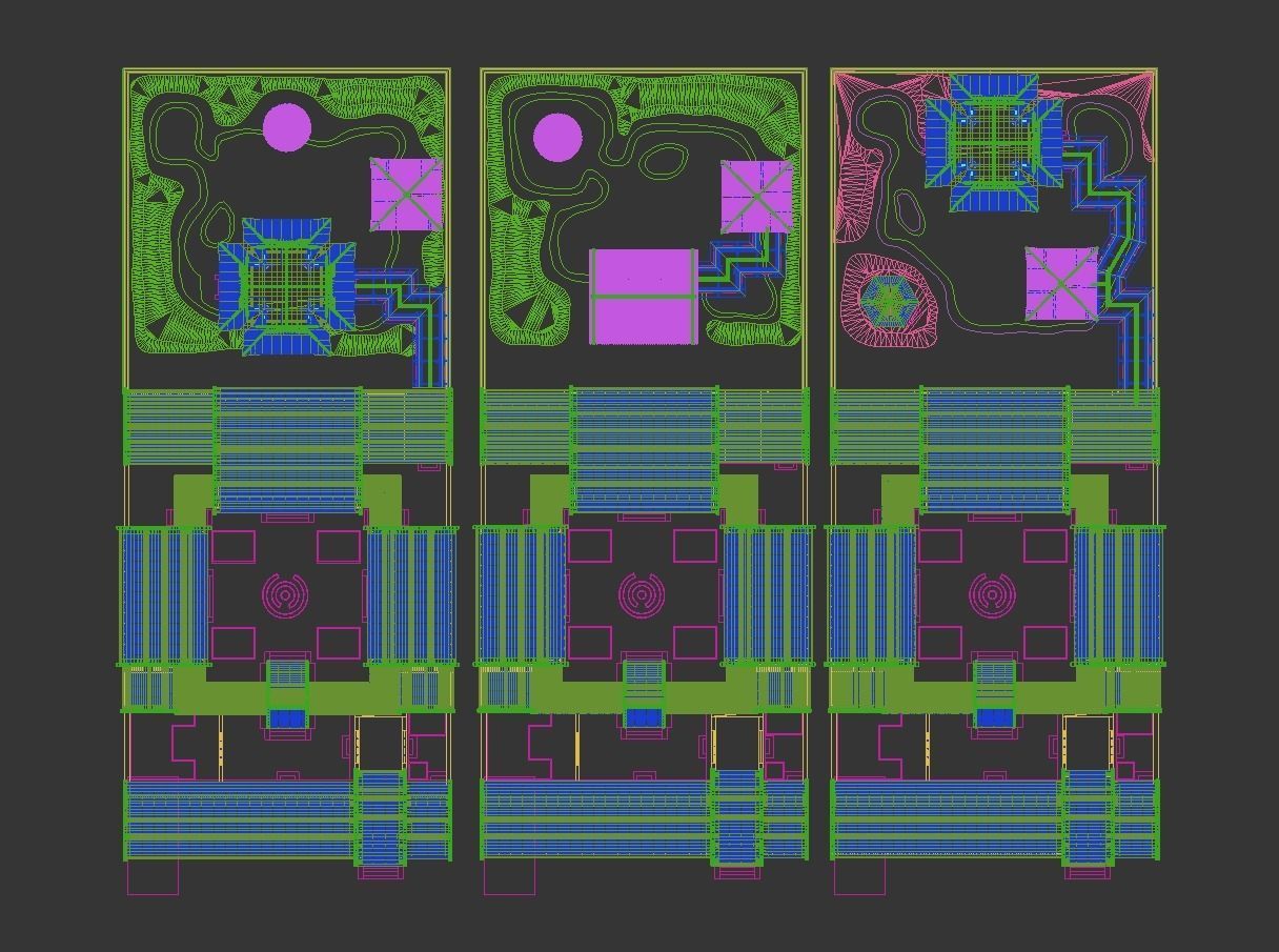 Chinese-style courtyard 3D model_25